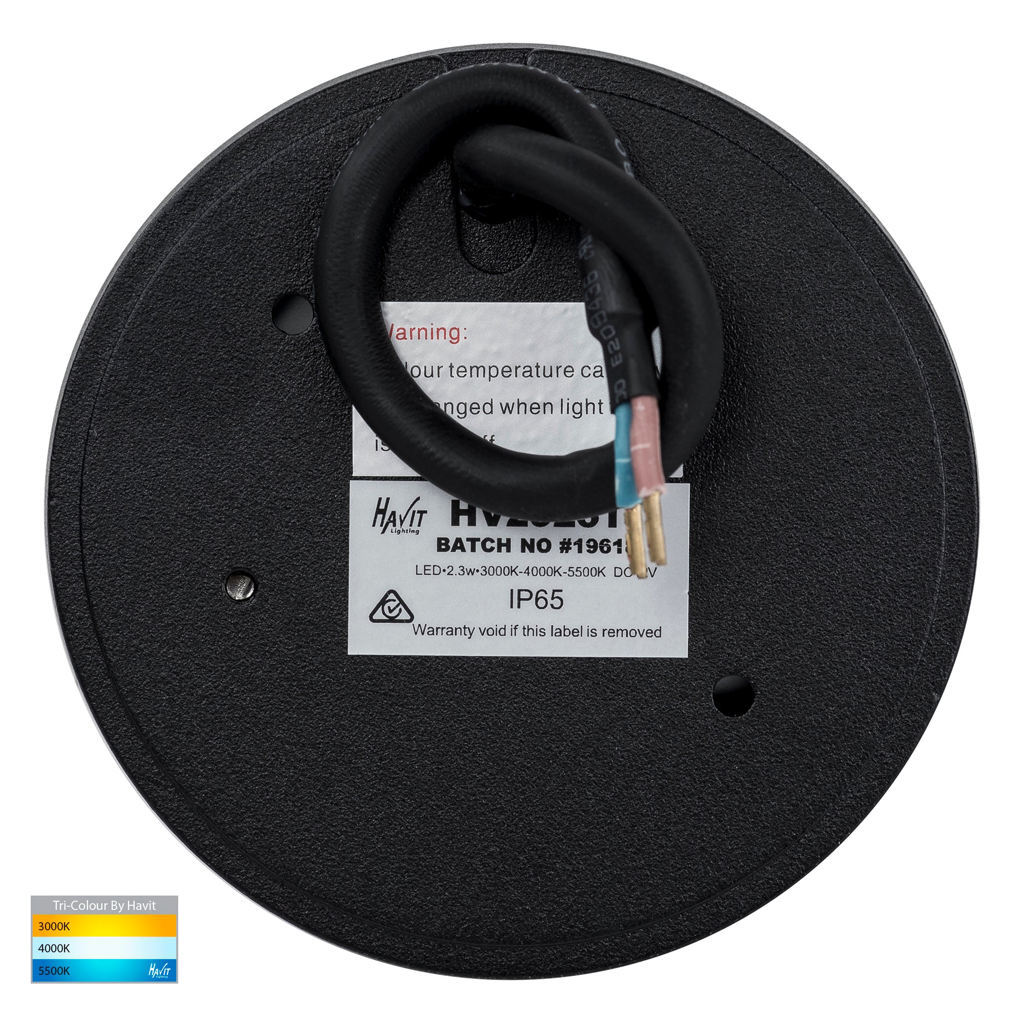 HV2925T-12V - Pinta Black Louvered Step Lights