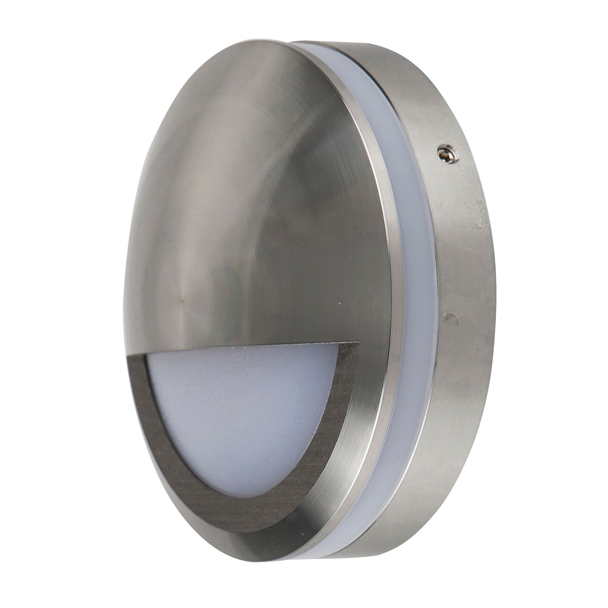 HV2961-TTM - Nava Titanium Coloured Aluminium LED Step Light with Eyelid