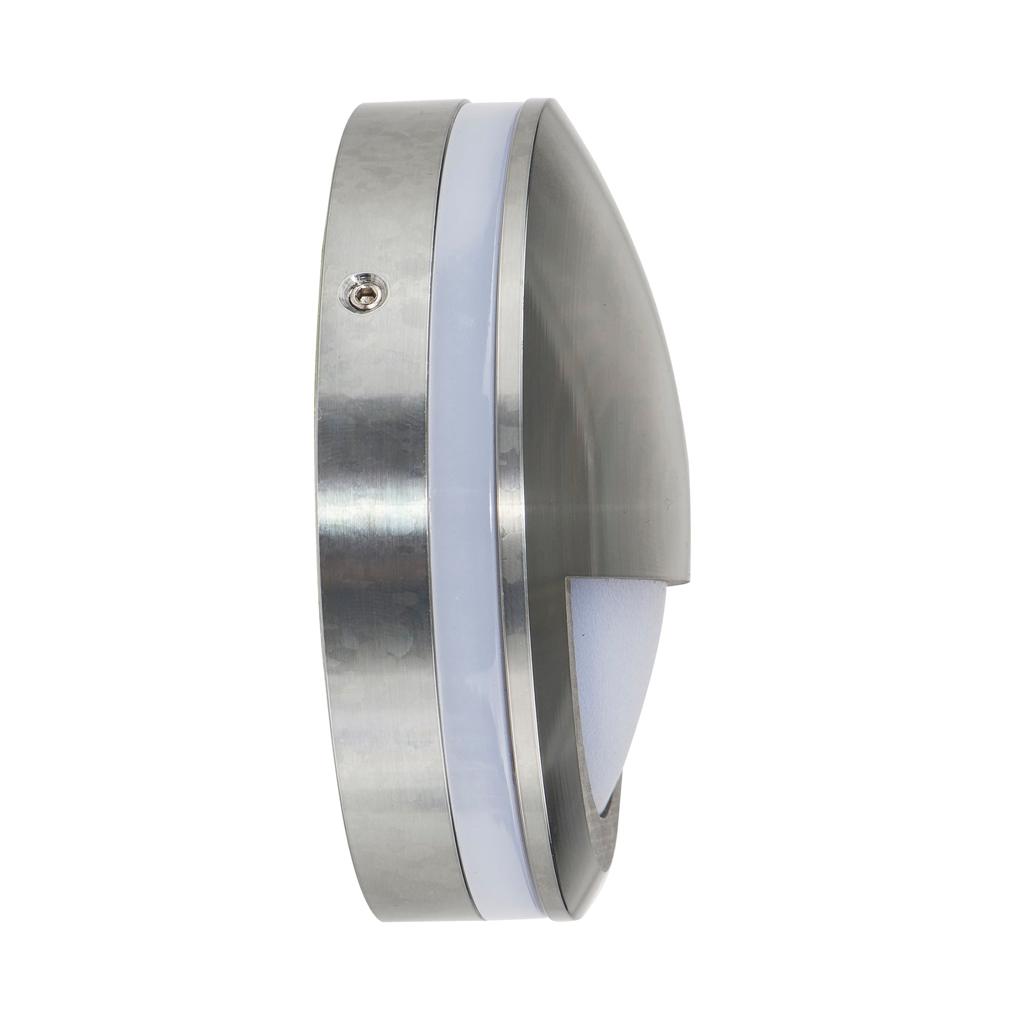 HV2961-TTM - Nava Titanium Coloured Aluminium LED Step Light with Eyelid