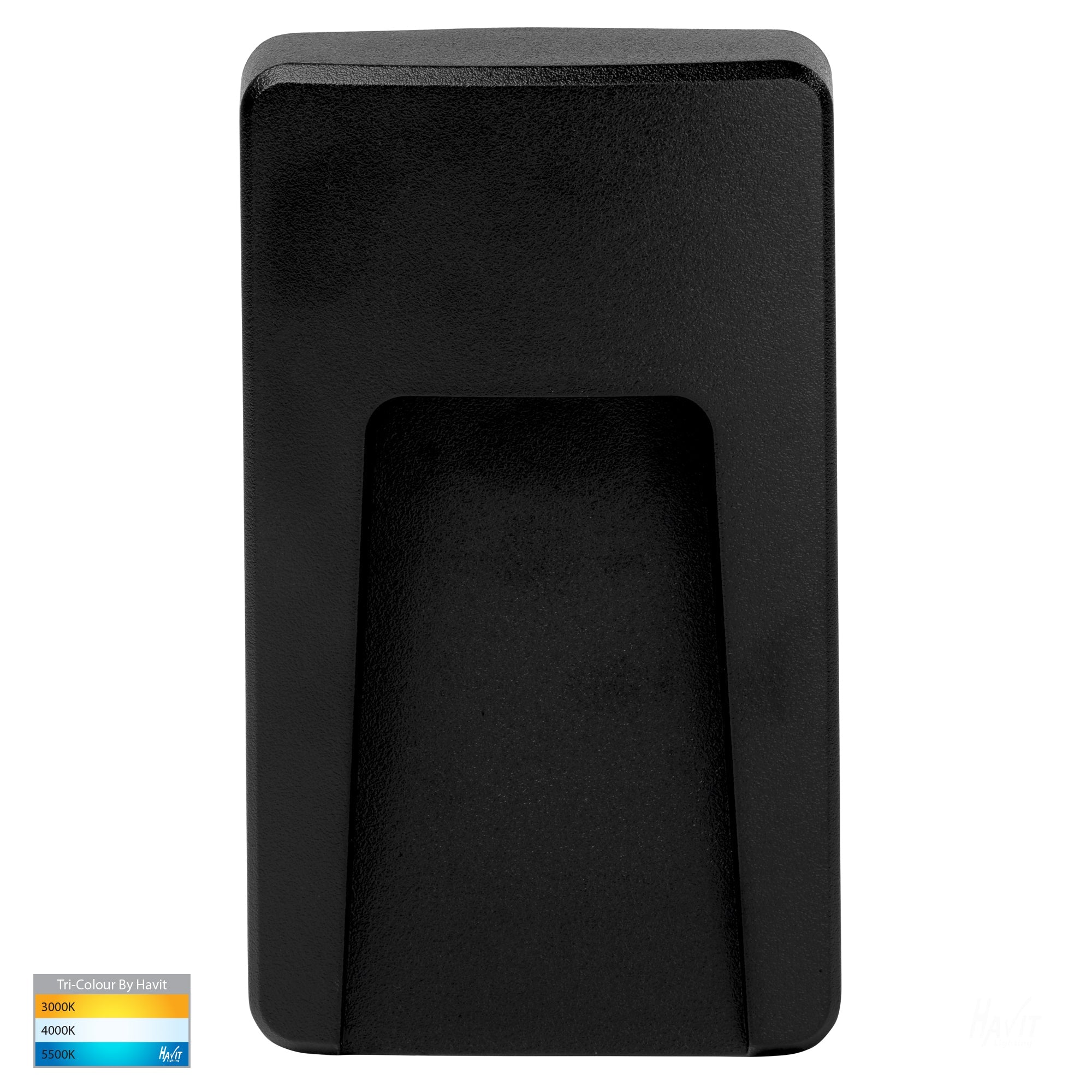 HV3223T-BLK - Seefore Polycarbonate Black LED Step Light