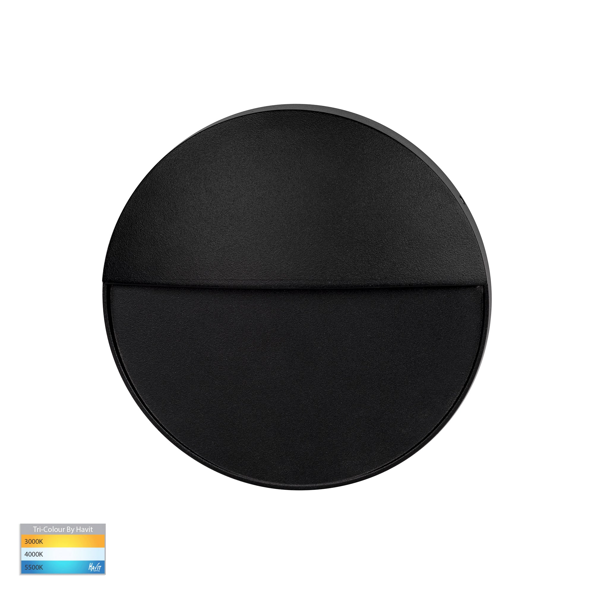 HV3268T-BLK-12V-RND - Fino Black Round LED Outdoor Step Light