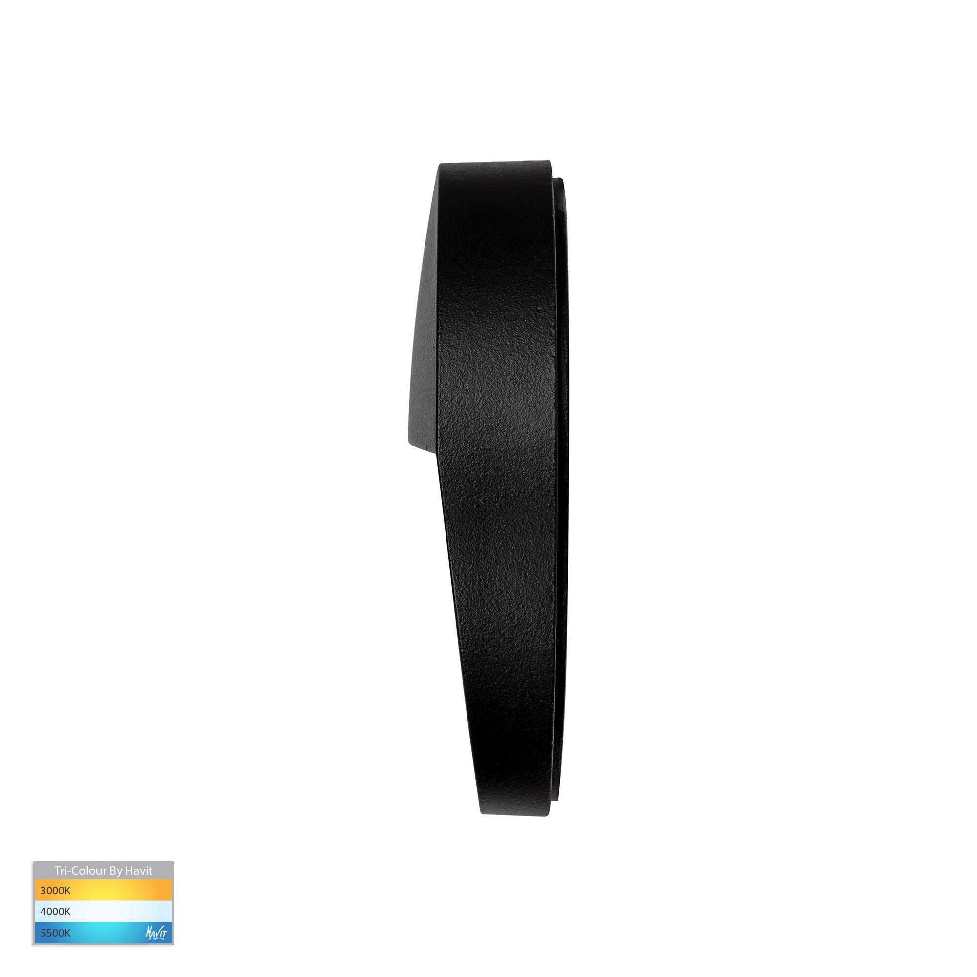 HV3268T-BLK-12V-RND - Fino Black Round LED Outdoor Step Light