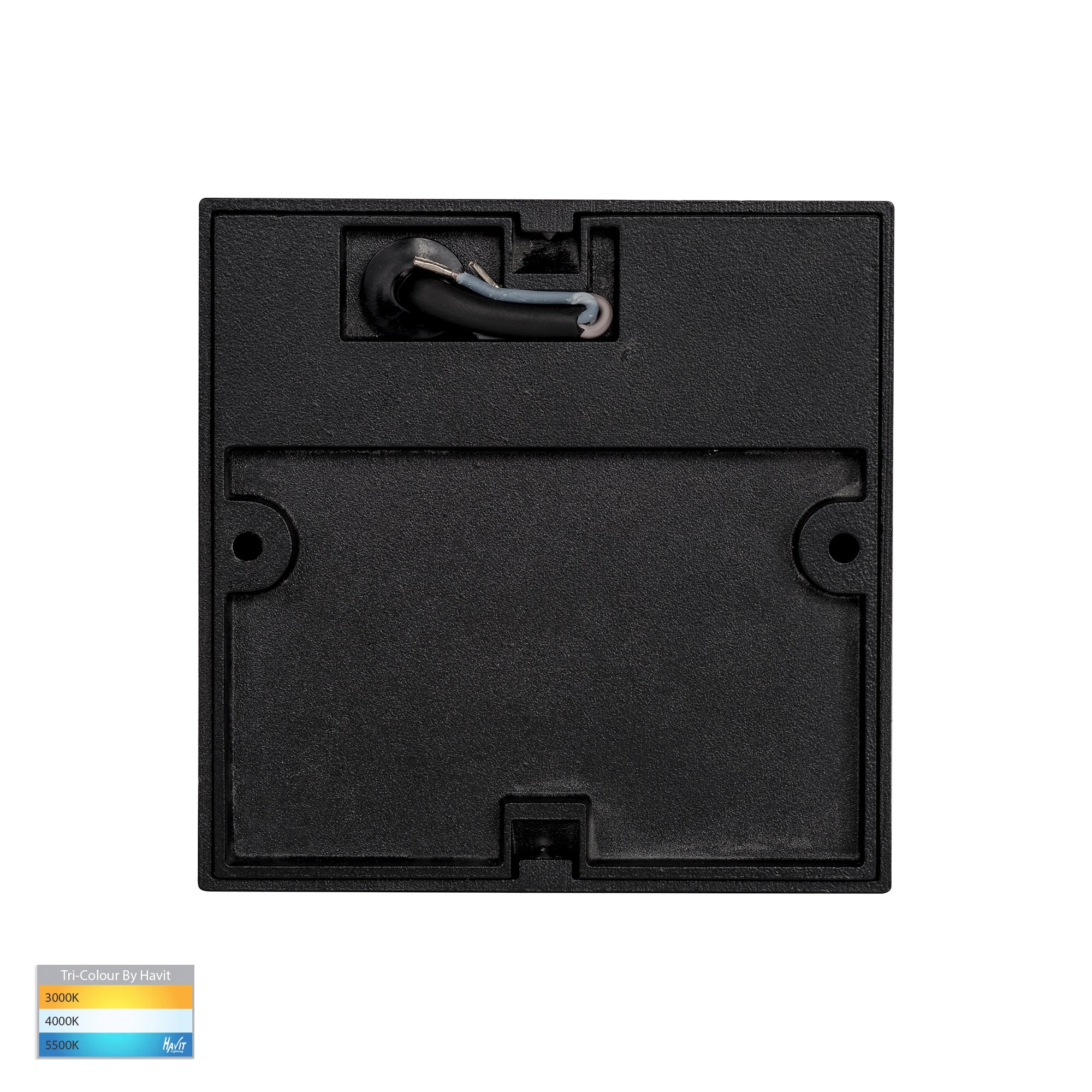 HV3268T-BLK-12V-SQ - Fino Black Square LED Outdoor Step Light