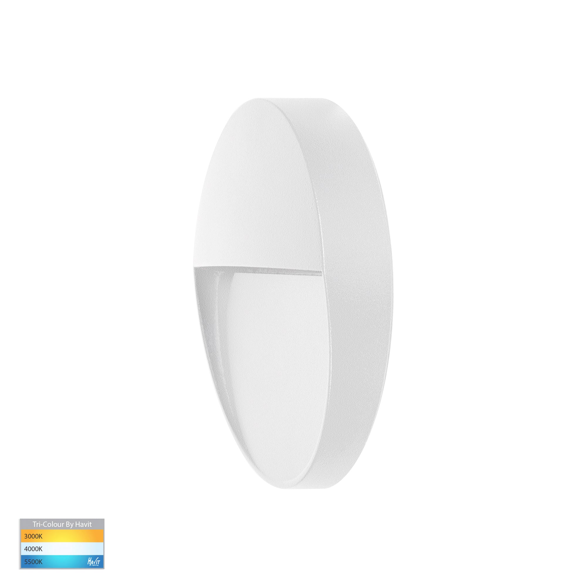 HV3268T-WHT-12V-RND - Fino White Round LED Outdoor Step Light