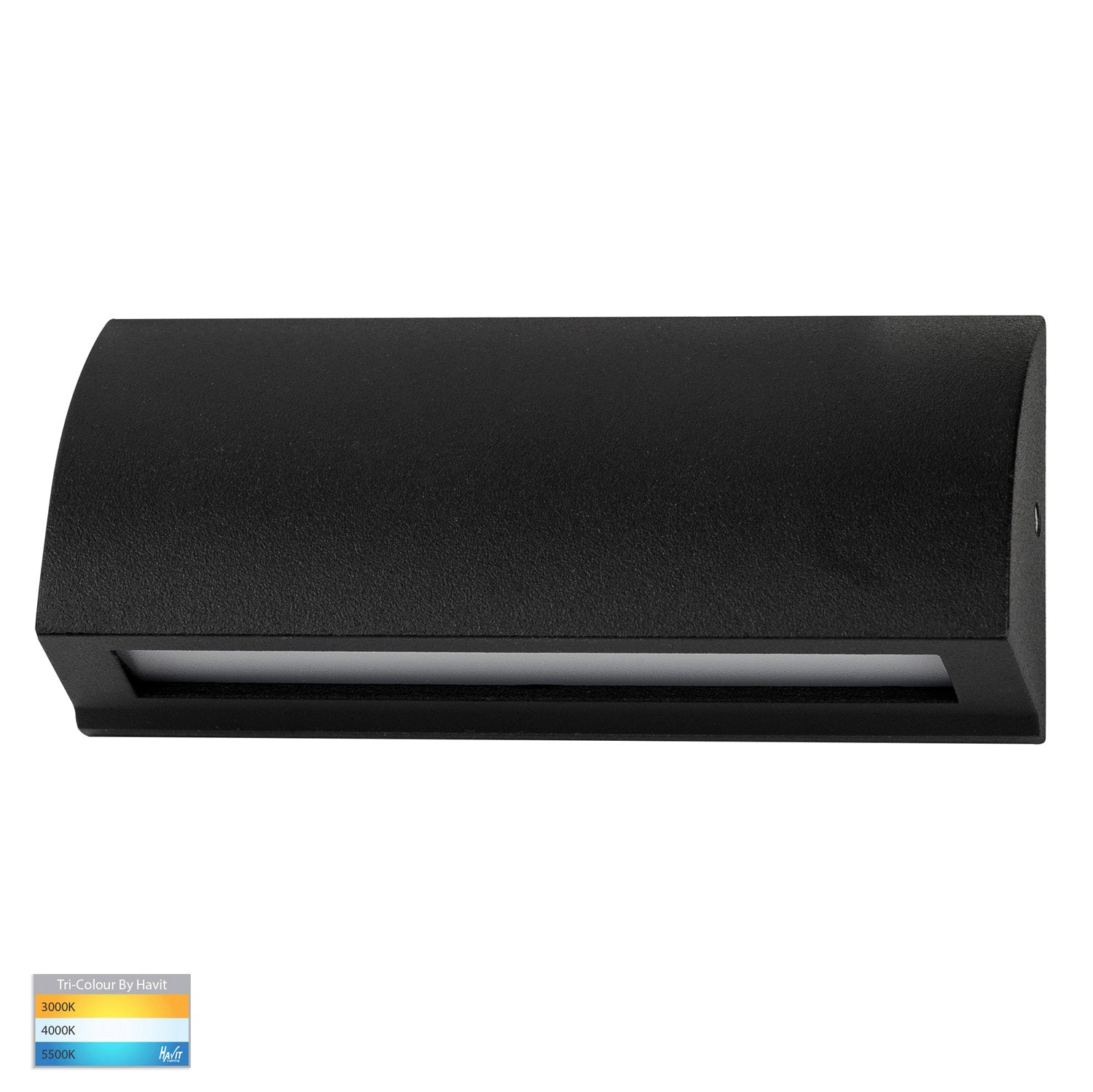 HV3270T-BLK-12V - Taso 3.5w Black TRI Colour LED Step Light