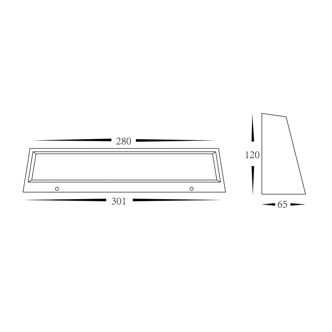 HV3279T-BLK - Shim Black LED Step Lights