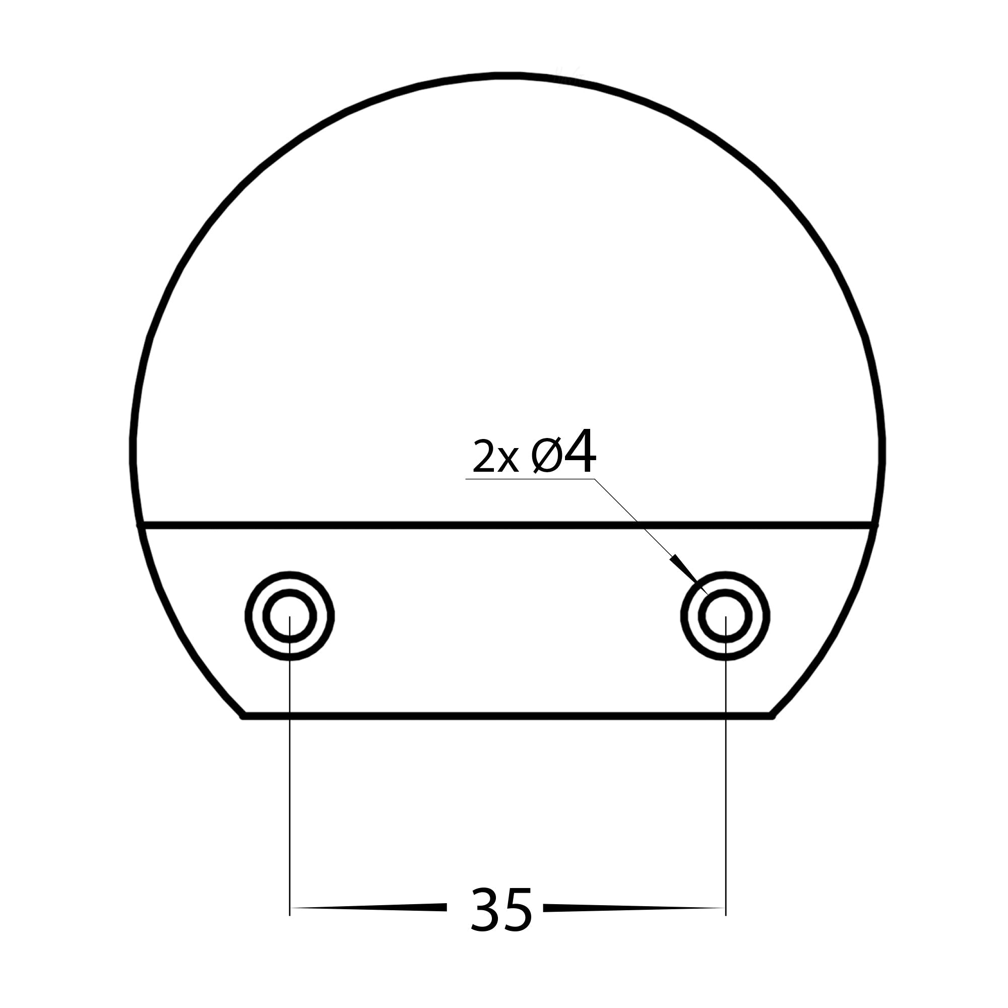 HV3281T-BR-12V - Occhio Solid Brass LED Eyelid Step Light