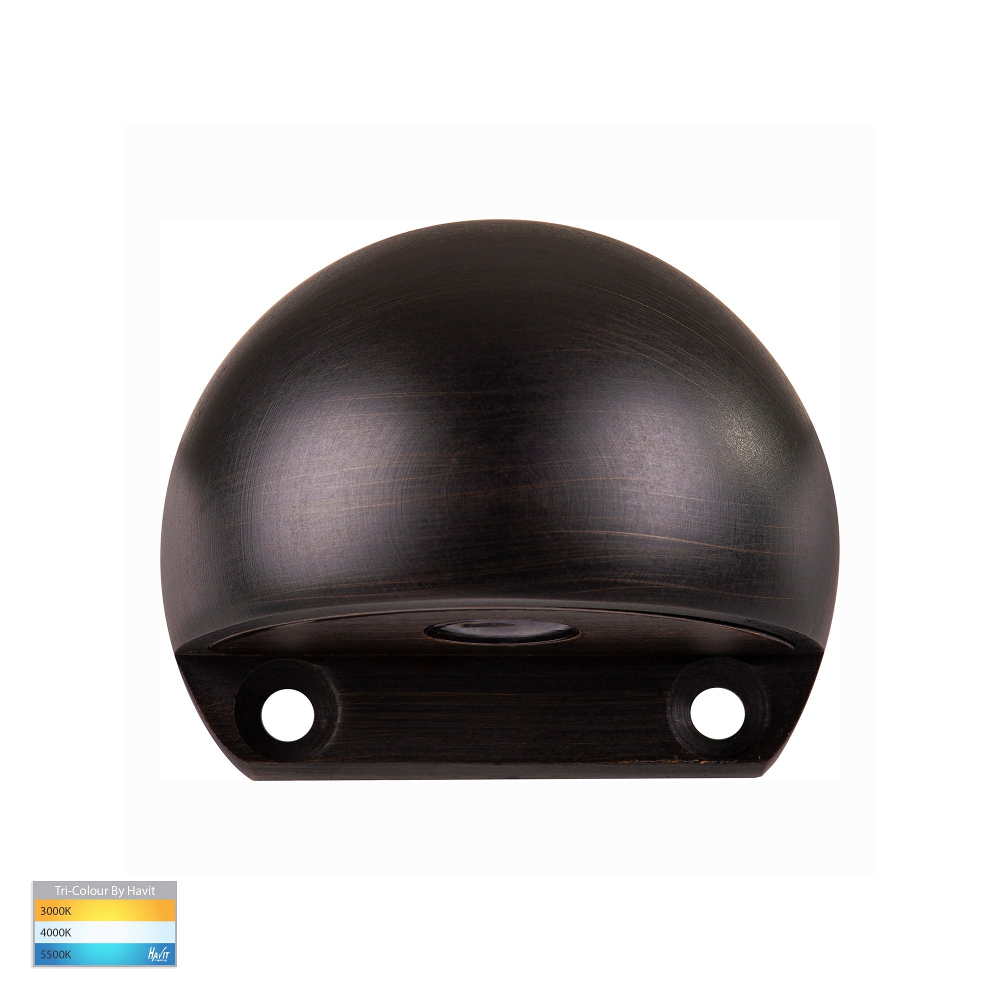 HV3281T-AB-12V - Occhio Antique Brass LED Eyelid Step Light