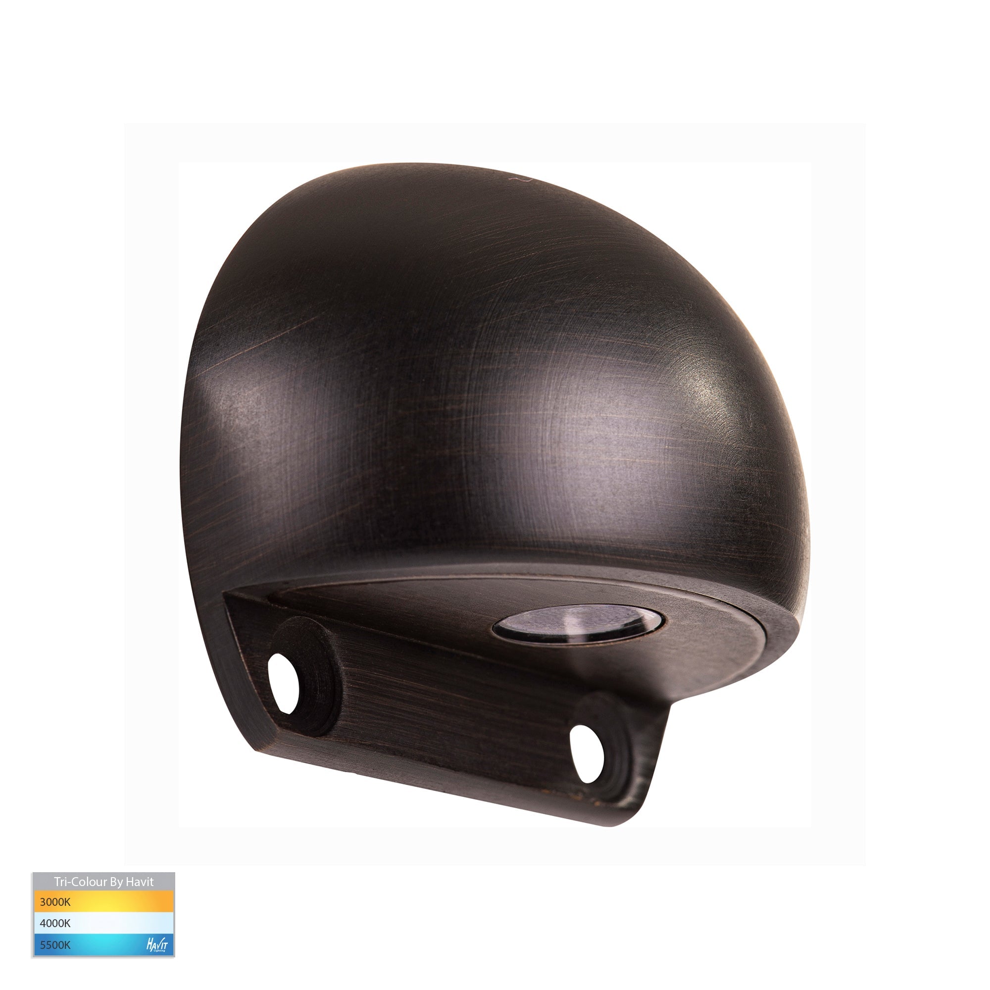 HV3281T-AB-12V - Occhio Antique Brass LED Eyelid Step Light