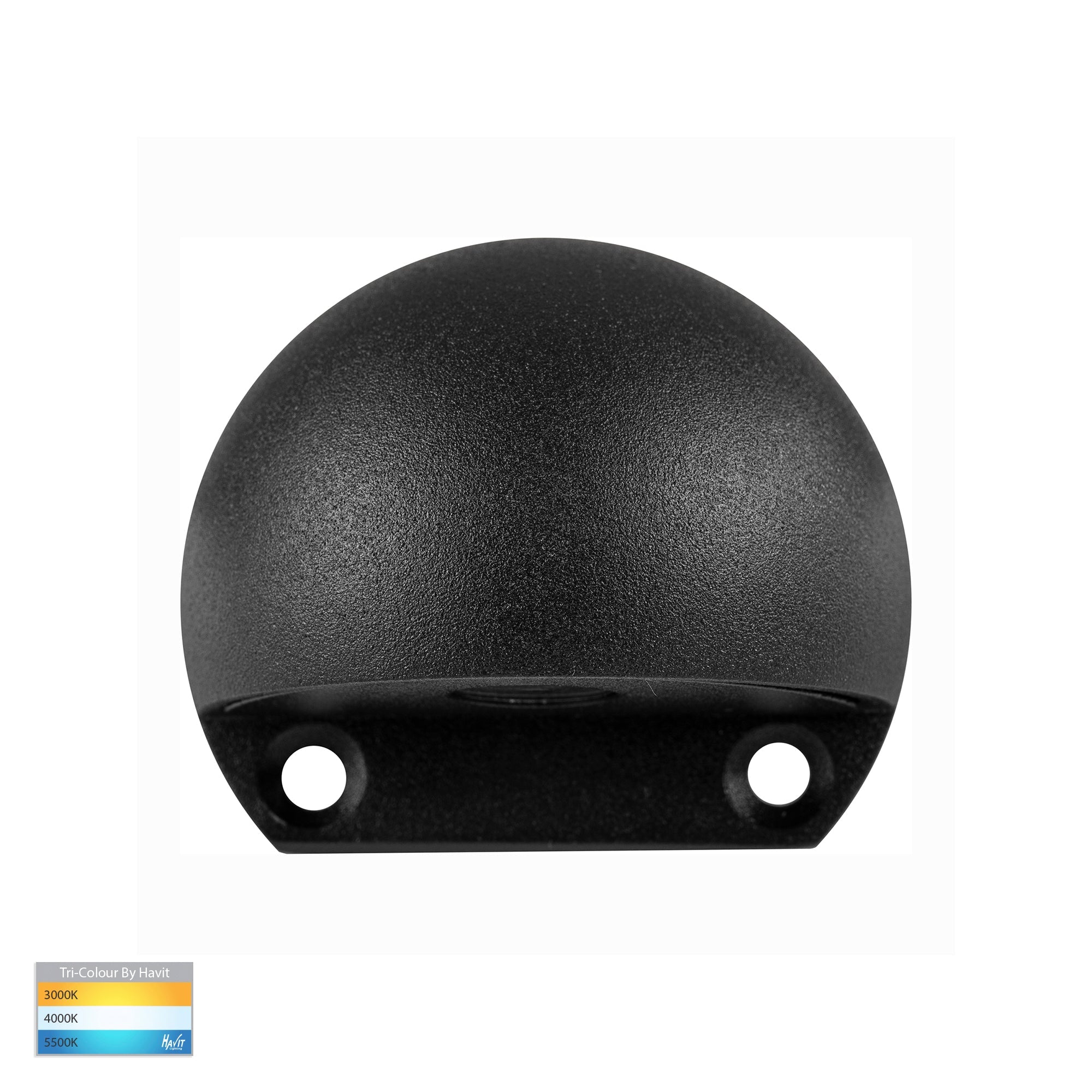 HV3281T-BLK-12V - Occhio Black LED Eyelid Step Light