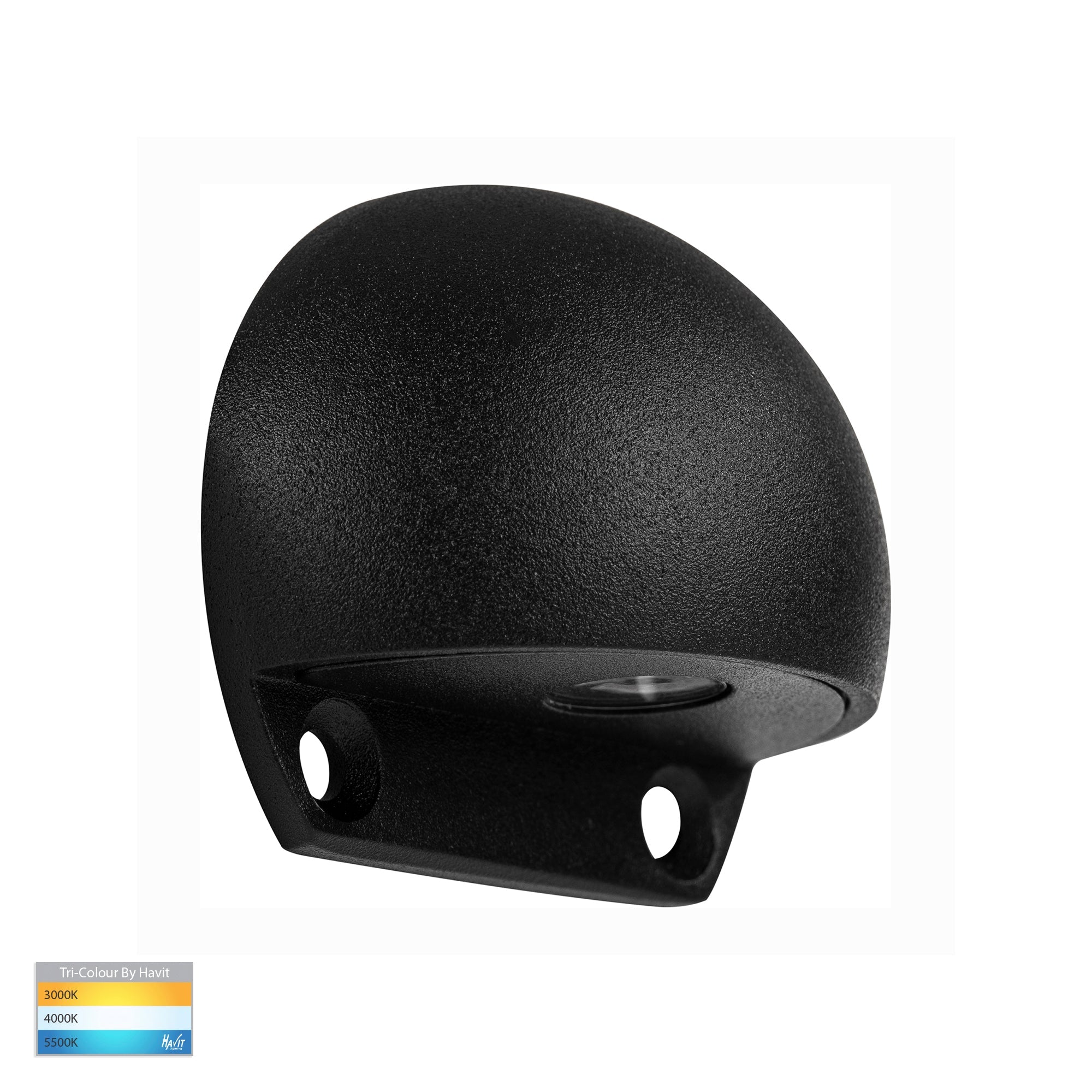 HV3281T-BLK-12V - Occhio Black LED Eyelid Step Light