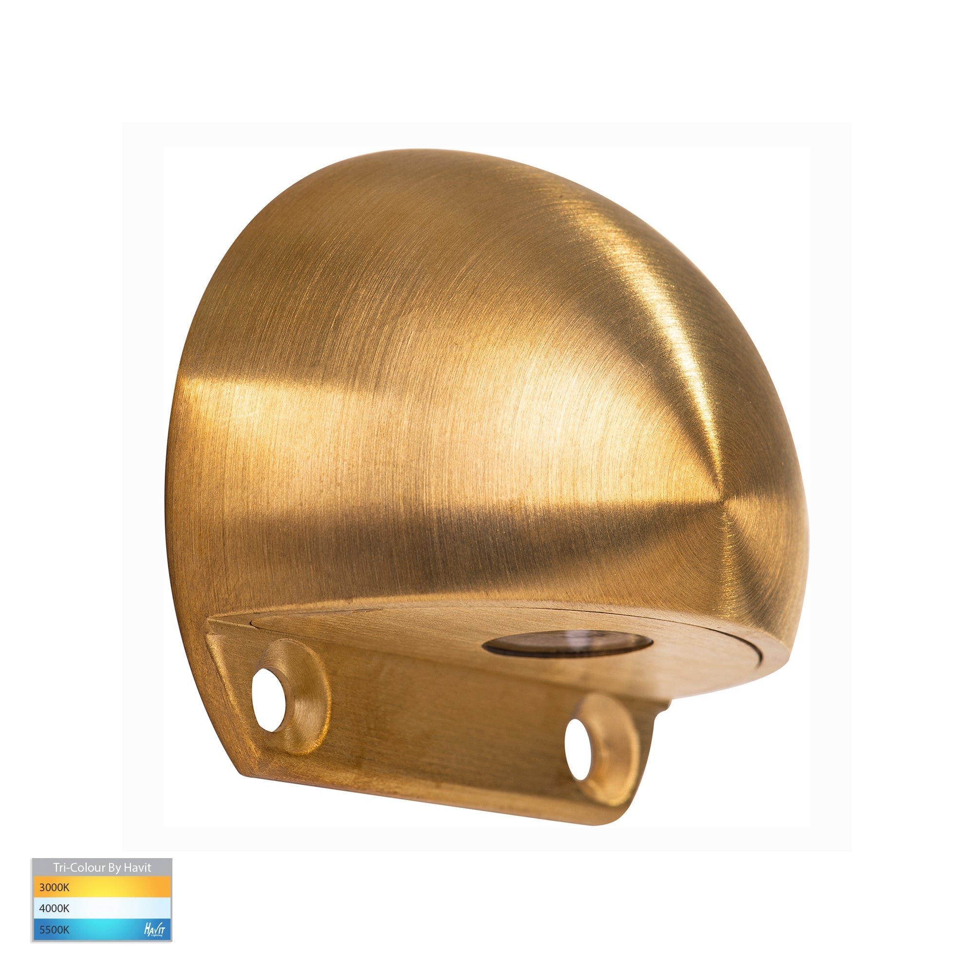HV3281T-BR-12V - Occhio Solid Brass LED Eyelid Step Light