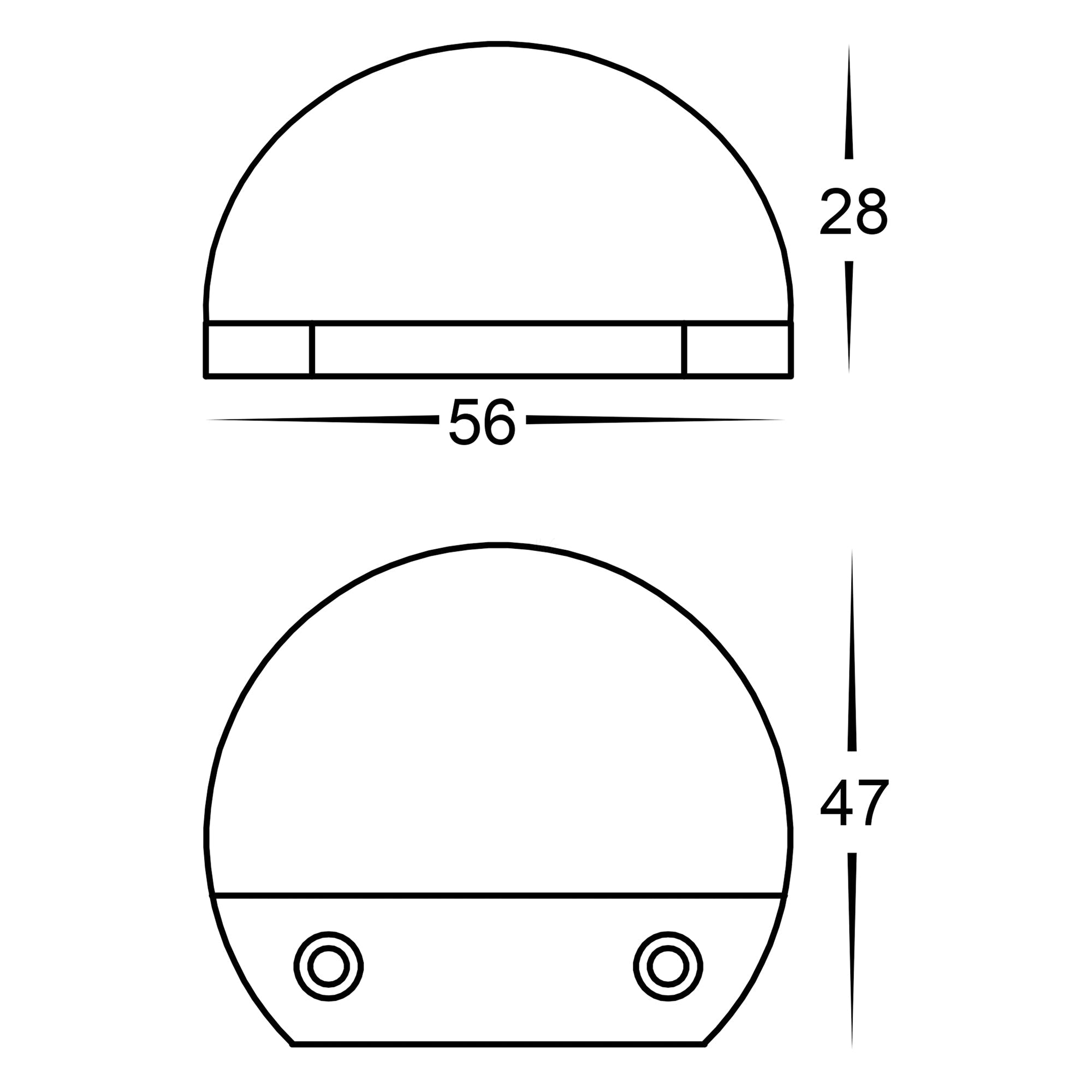 HV3281T-SS316-12V - Occhio 316 Stainless Steel LED Eyelid Step Light