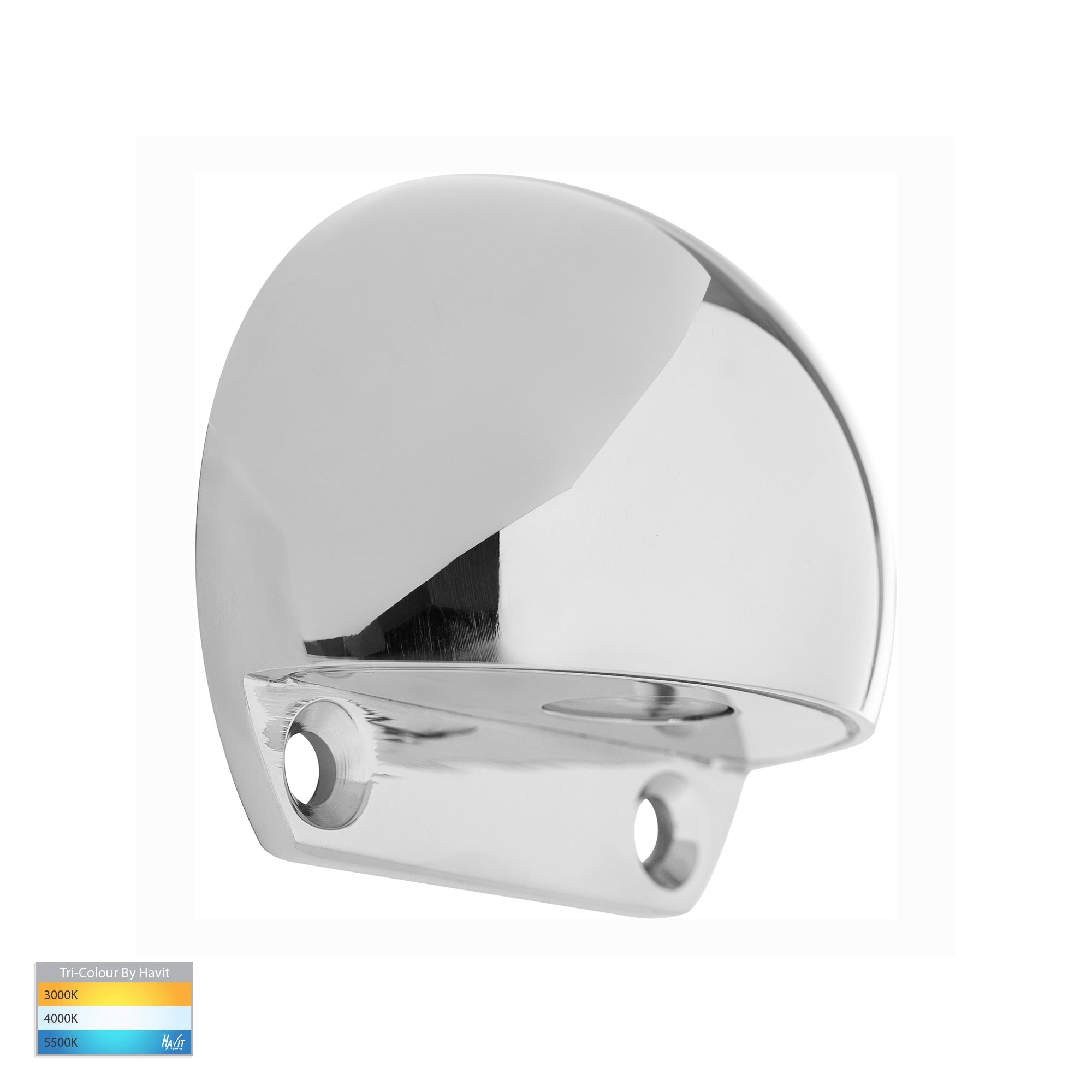 HV3281T-PSS316-12V - Occhio Polished 316 Stainless Steel LED Eyelid Step Light