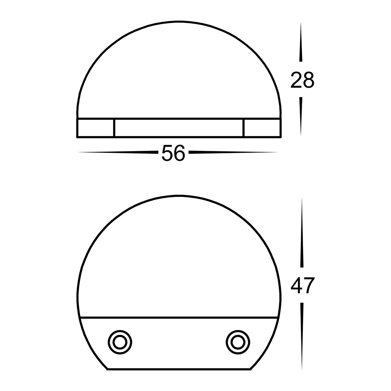 HV3281T-BR-12V - Occhio Solid Brass LED Eyelid Step Light