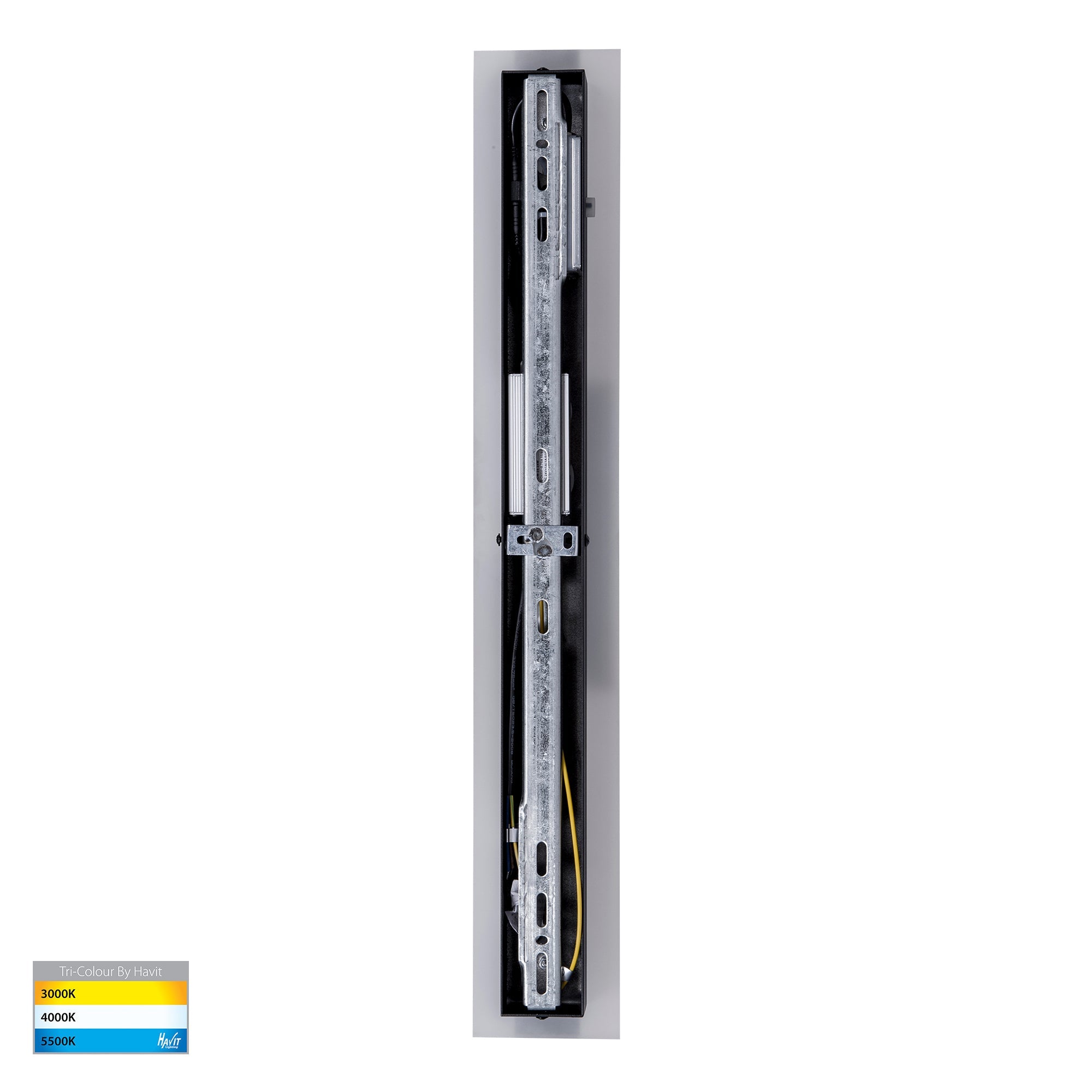 HV3572T-BLK - Barline Shadow Aluminium Black 600mm Wall Light