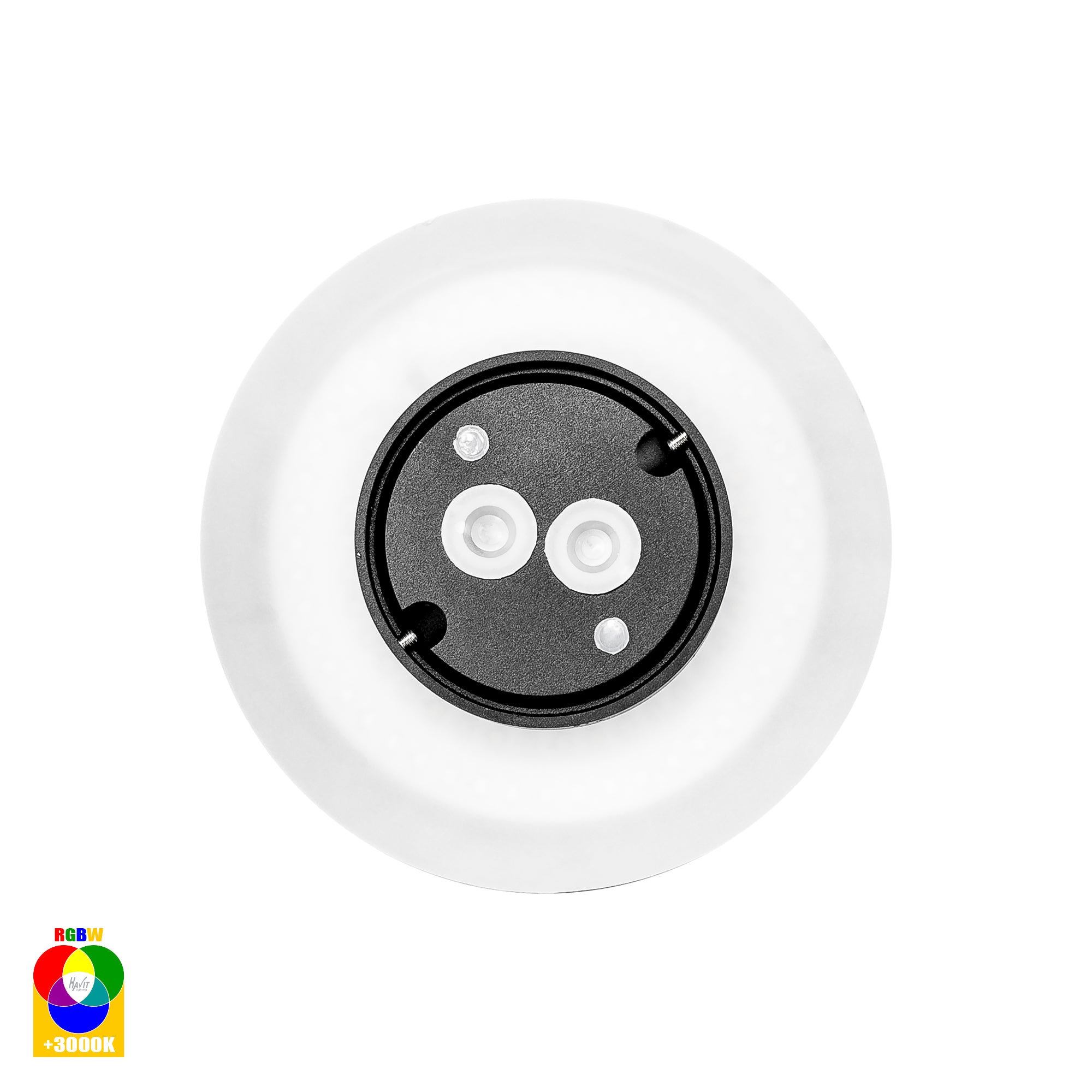 HV3591RGBW-BLK - Halo Black RGBW LED Wall Light