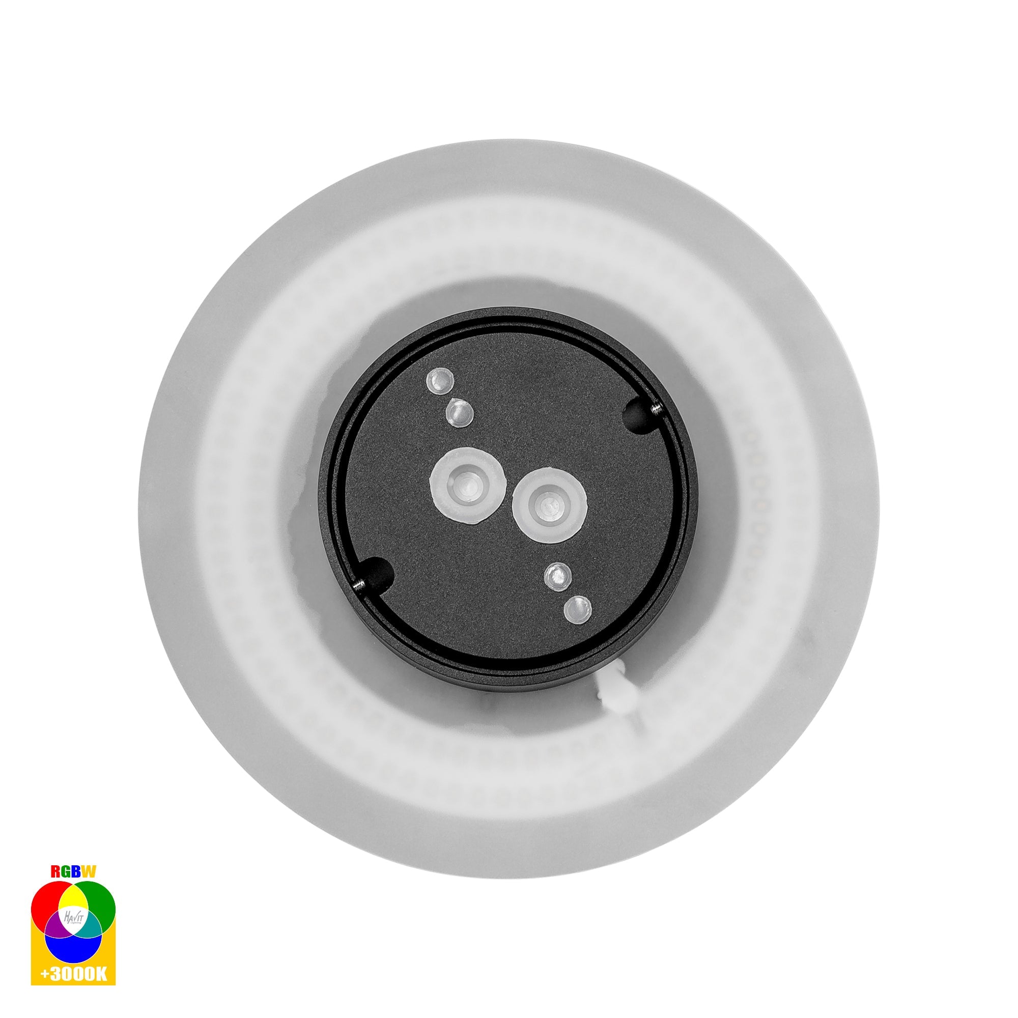 HV3592RGBW-BLK - Halo Black RGBW LED Wall Light