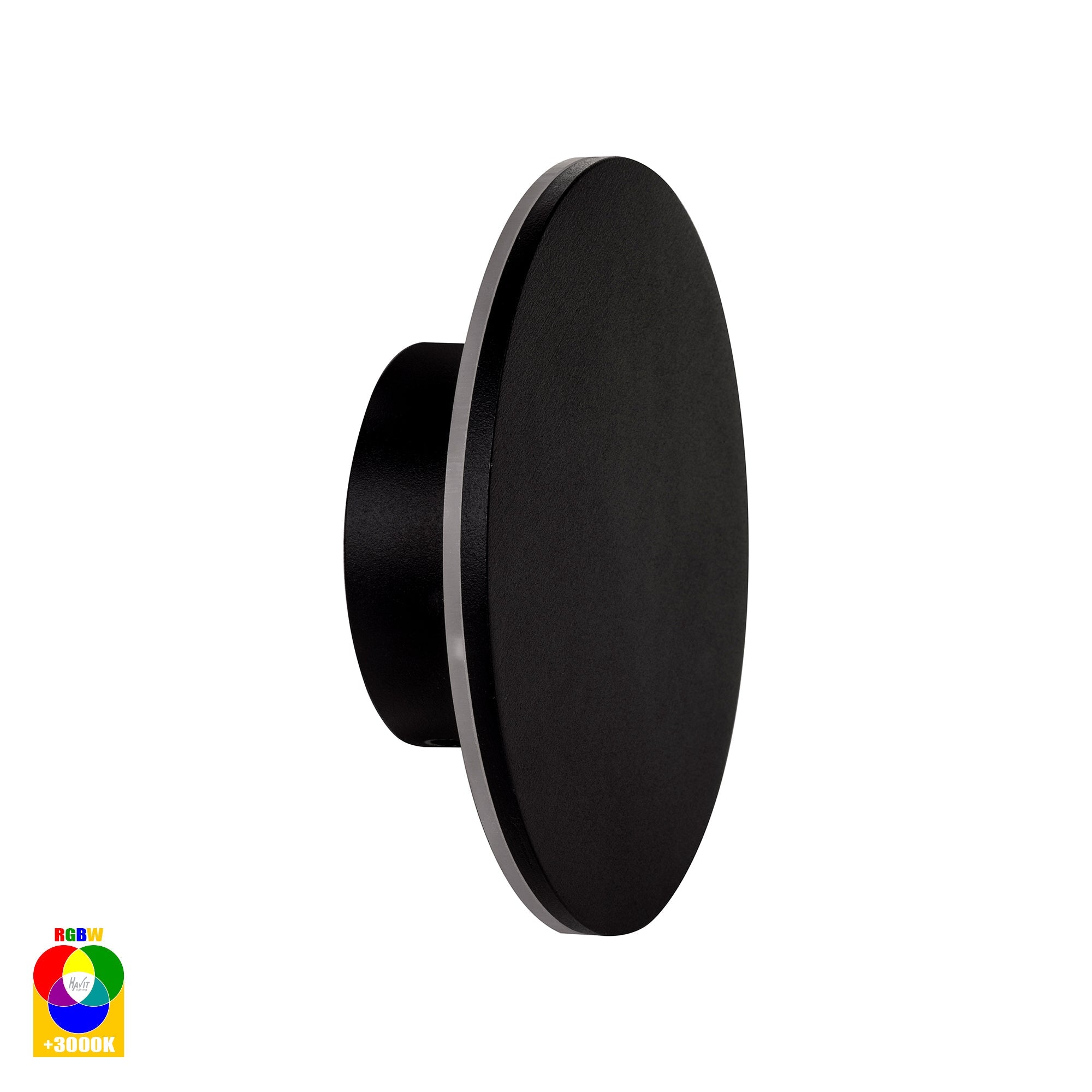 HV3592RGBW-BLK - Halo Black RGBW LED Wall Light