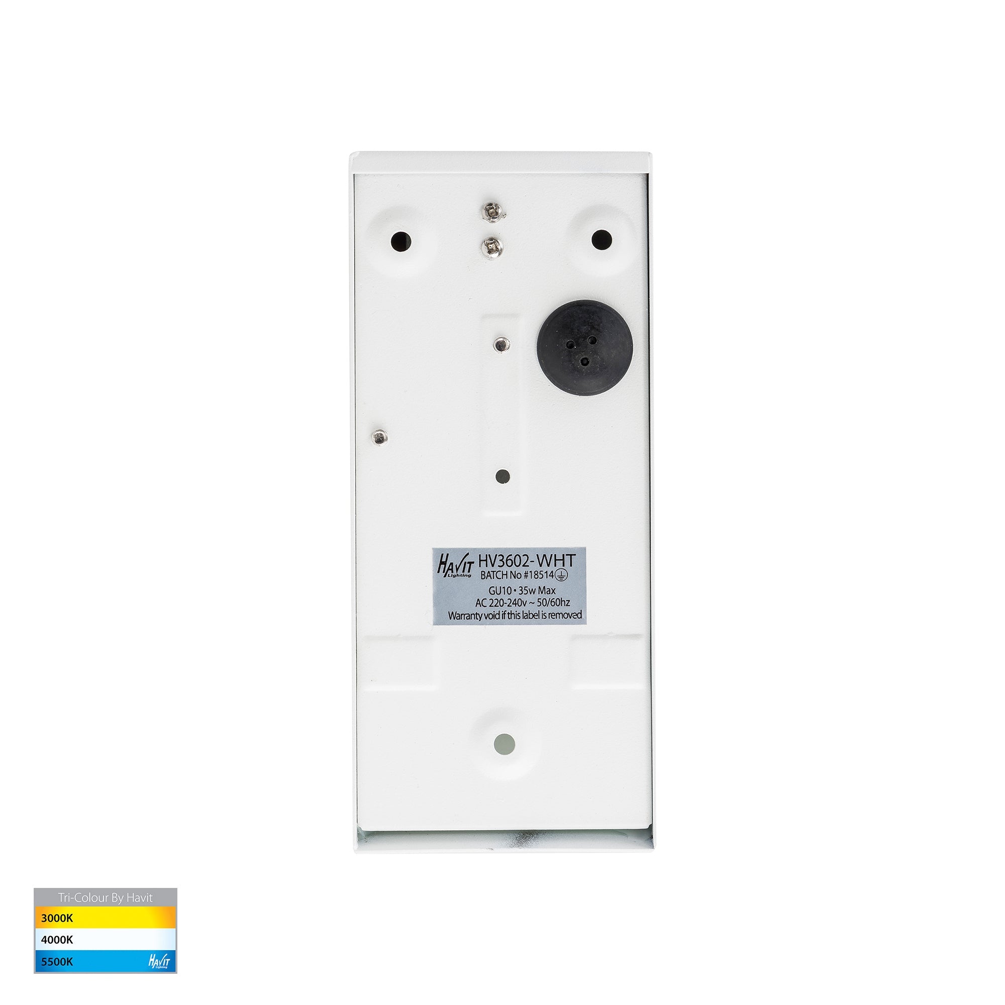 HV3602T-WHT- HV3605T-WHT -Taper White TRI Colour LED Wedge Wall Light