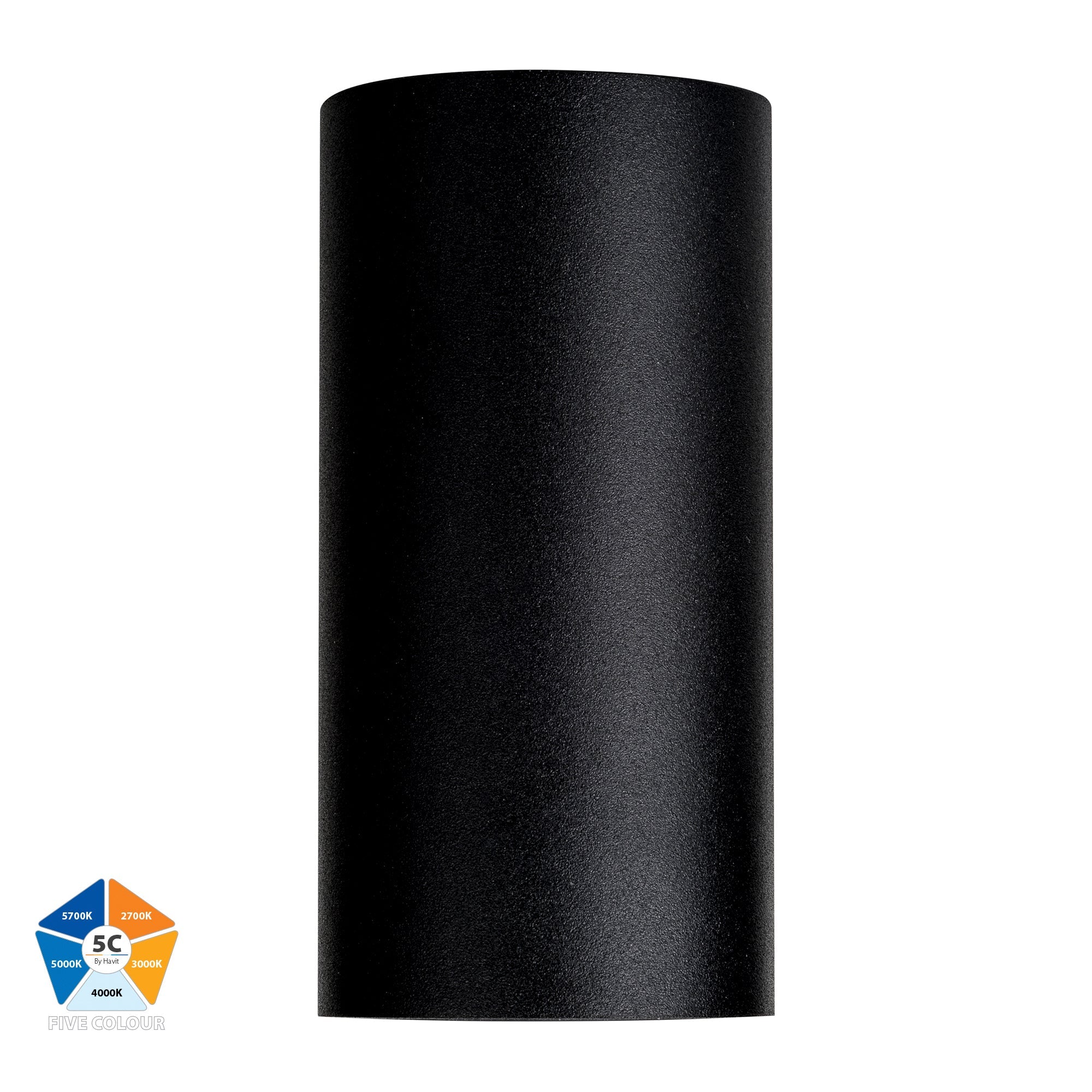 HV3625S-ALUBLK- Aries Aluminium Black Fixed Down LED Wall Light