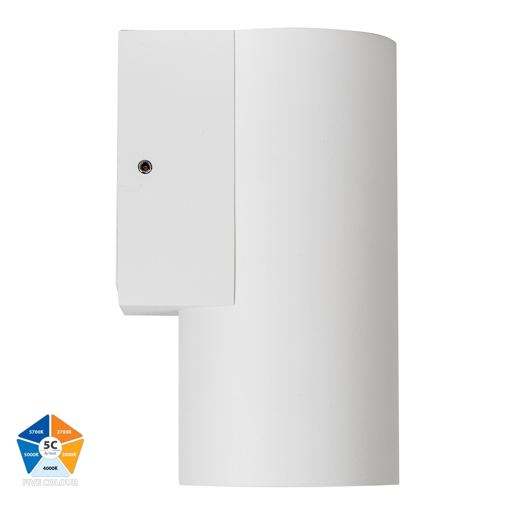 HV3625S-ALUWHT- Aries Aluminium White Fixed Down LED Wall Light
