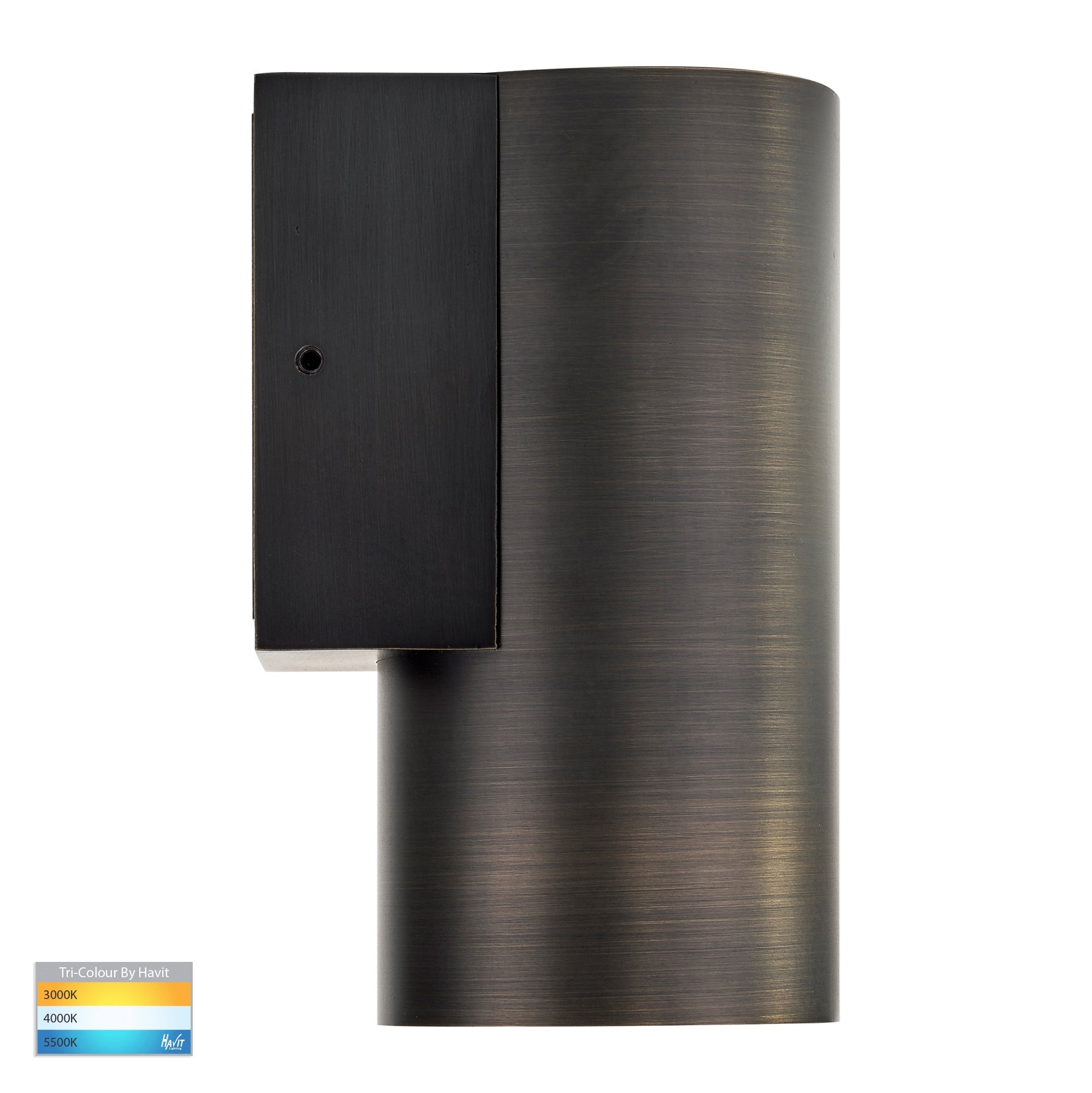 HV3625T-AB - Aries Antique Brass LED Fixed Down Wall Light