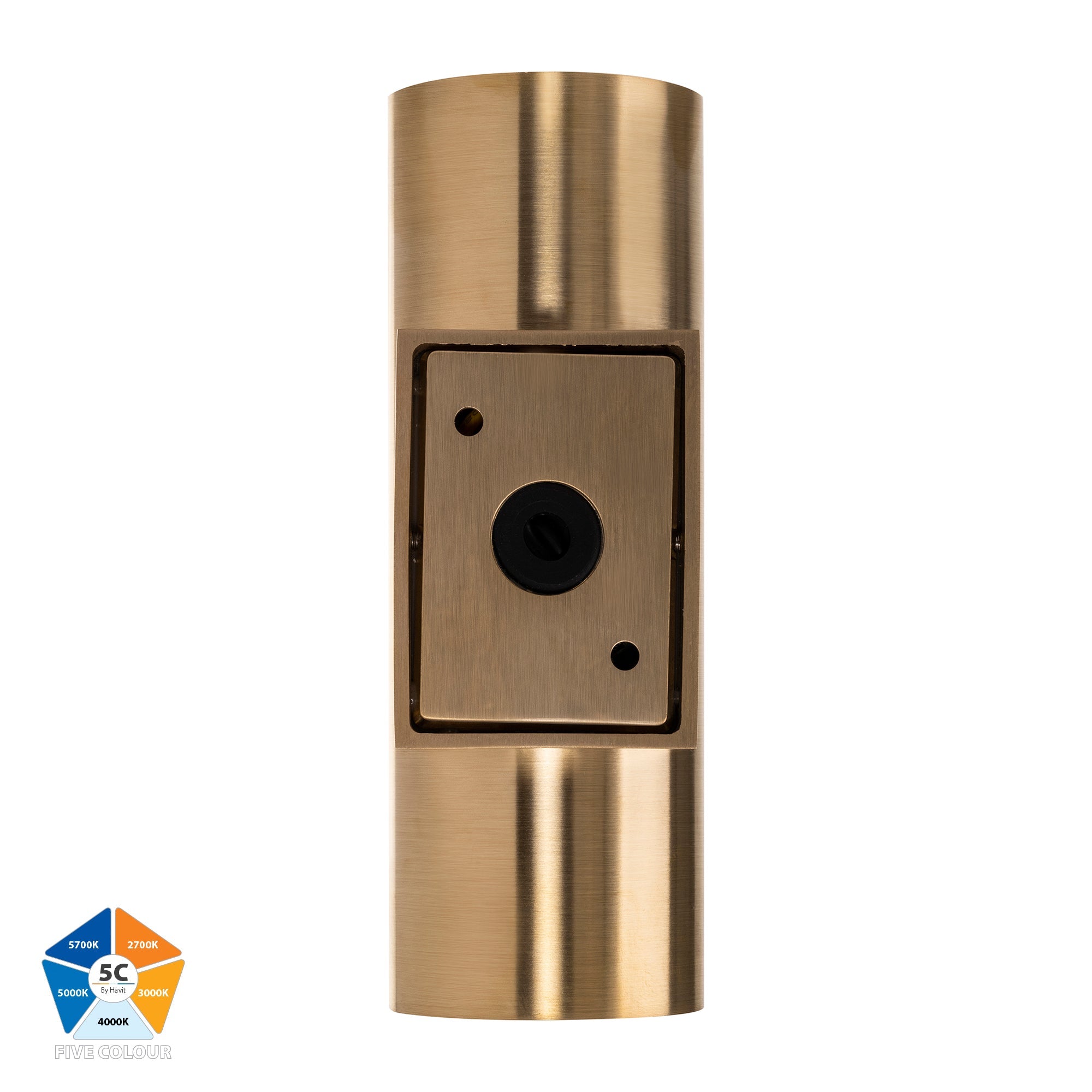 HV3626S-BR- Aries Solid Brass Up & Down LED Wall Light