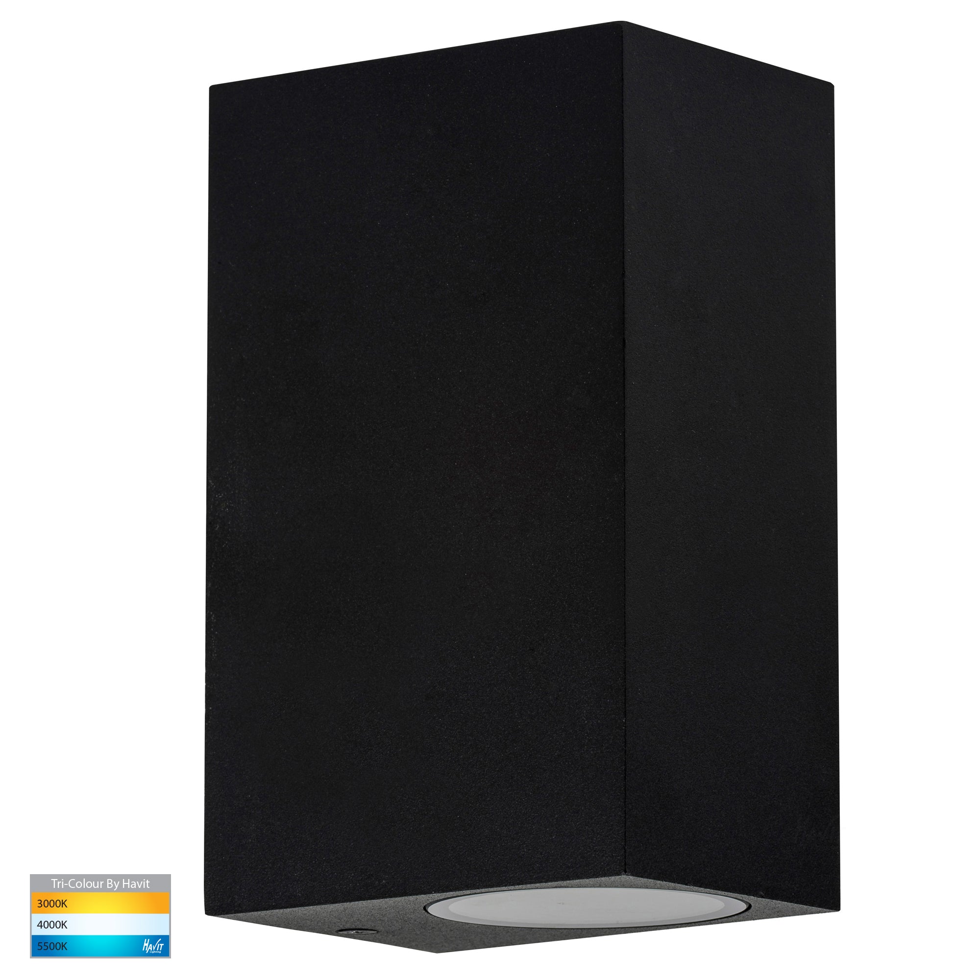 HV3632T-BLK - Accord Black TRI Colour Up & Down LED Wall Light
