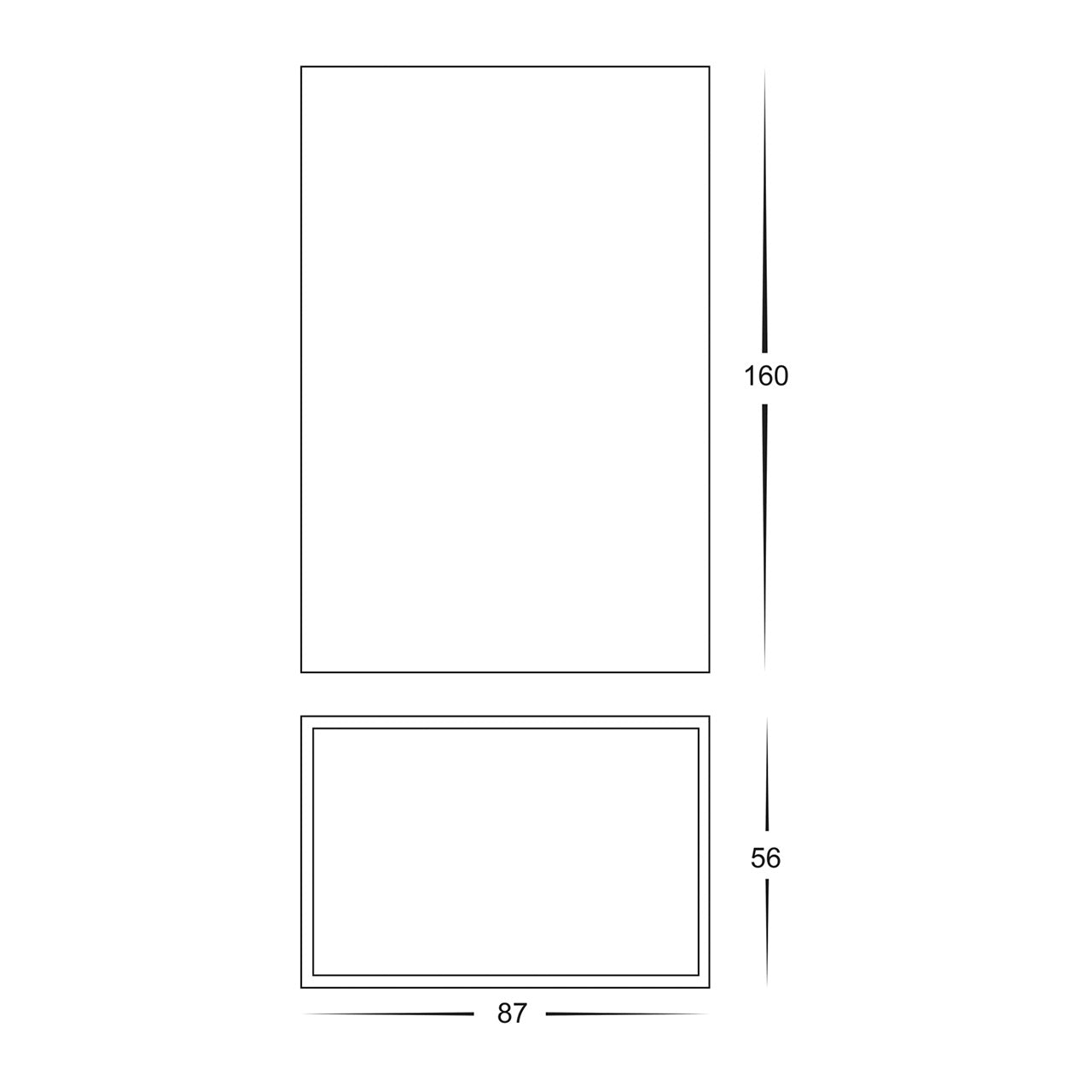 HV3634T-WHT - Platz White Up & Down LED Wall Light