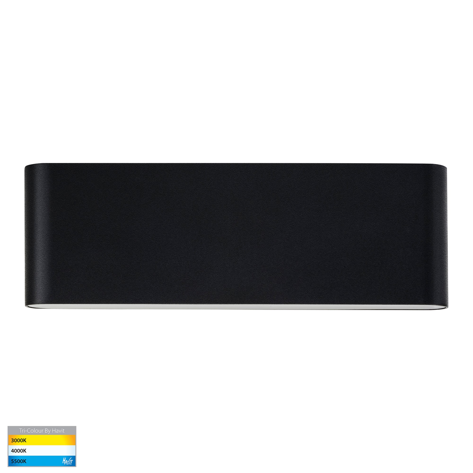 HV3652T-BLK - Lisse Black Fixed Down LED Wall Light