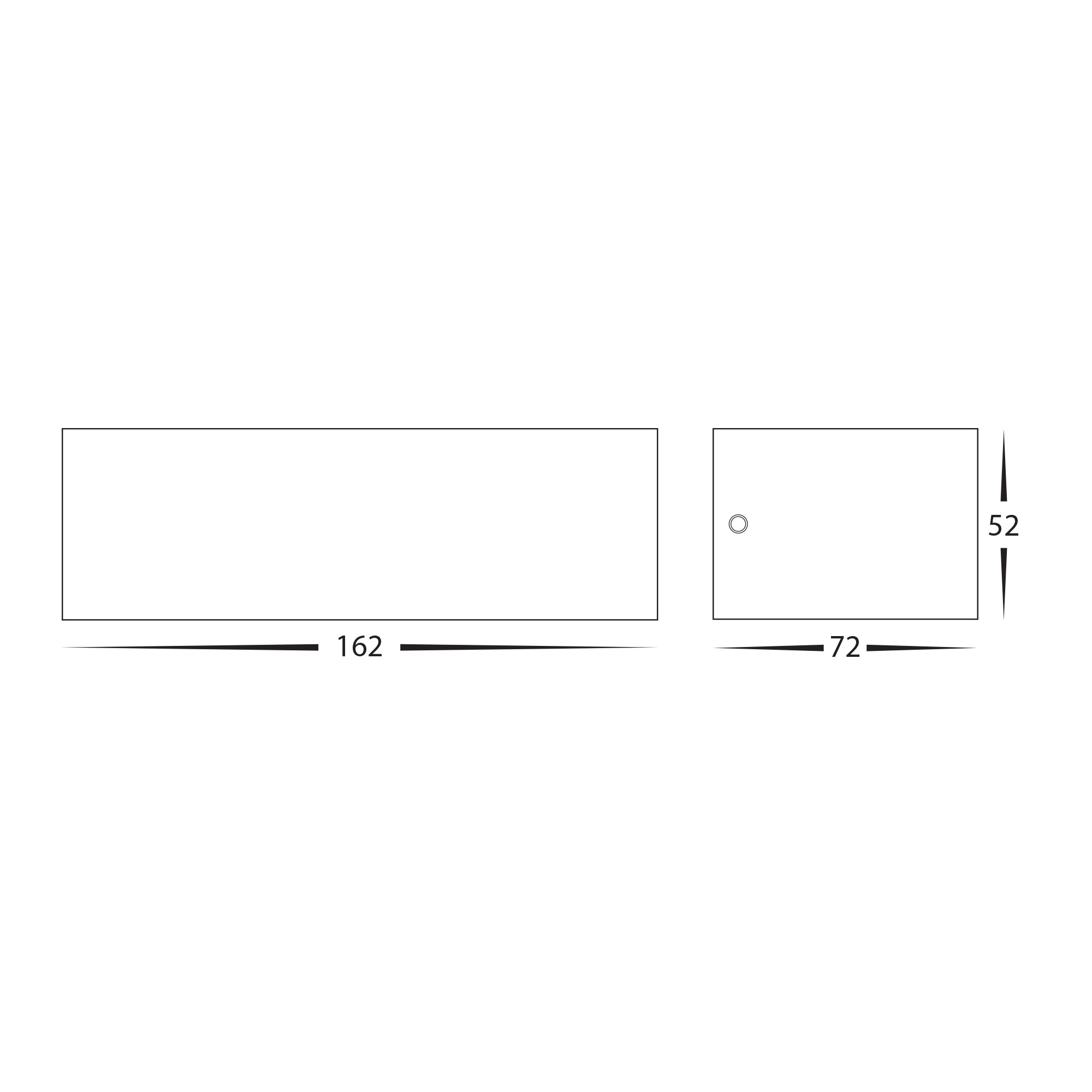 HV3655T-WHT - Siena White LED Up & Down Wall Light