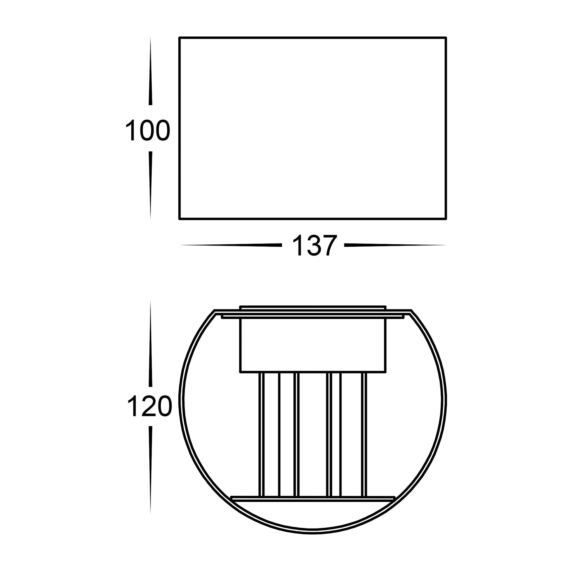 HV3658T-WHT-RND | HV3658T-WHT-RND-12V - Versa White Round Up & Down Wall Light
