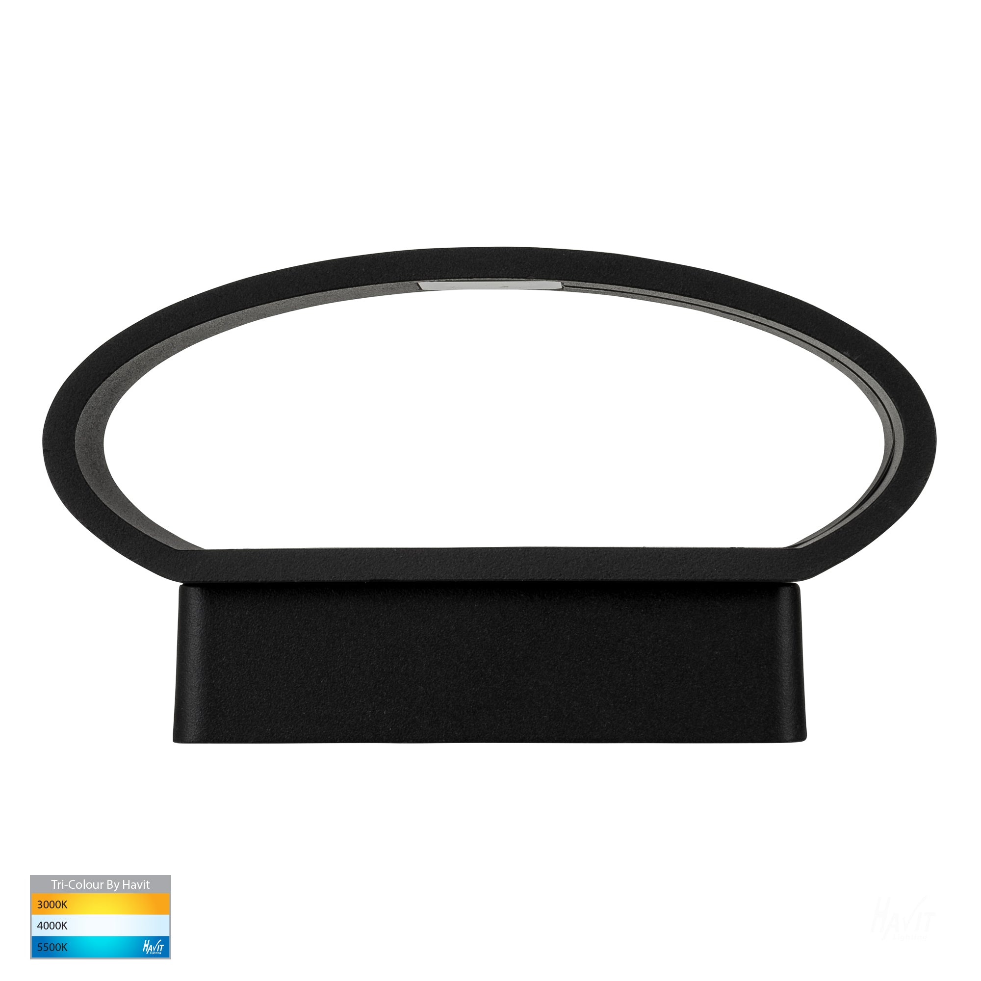 HV3661T-BLK - Luxe Black TRI Colour Up & Down LED Wall Light