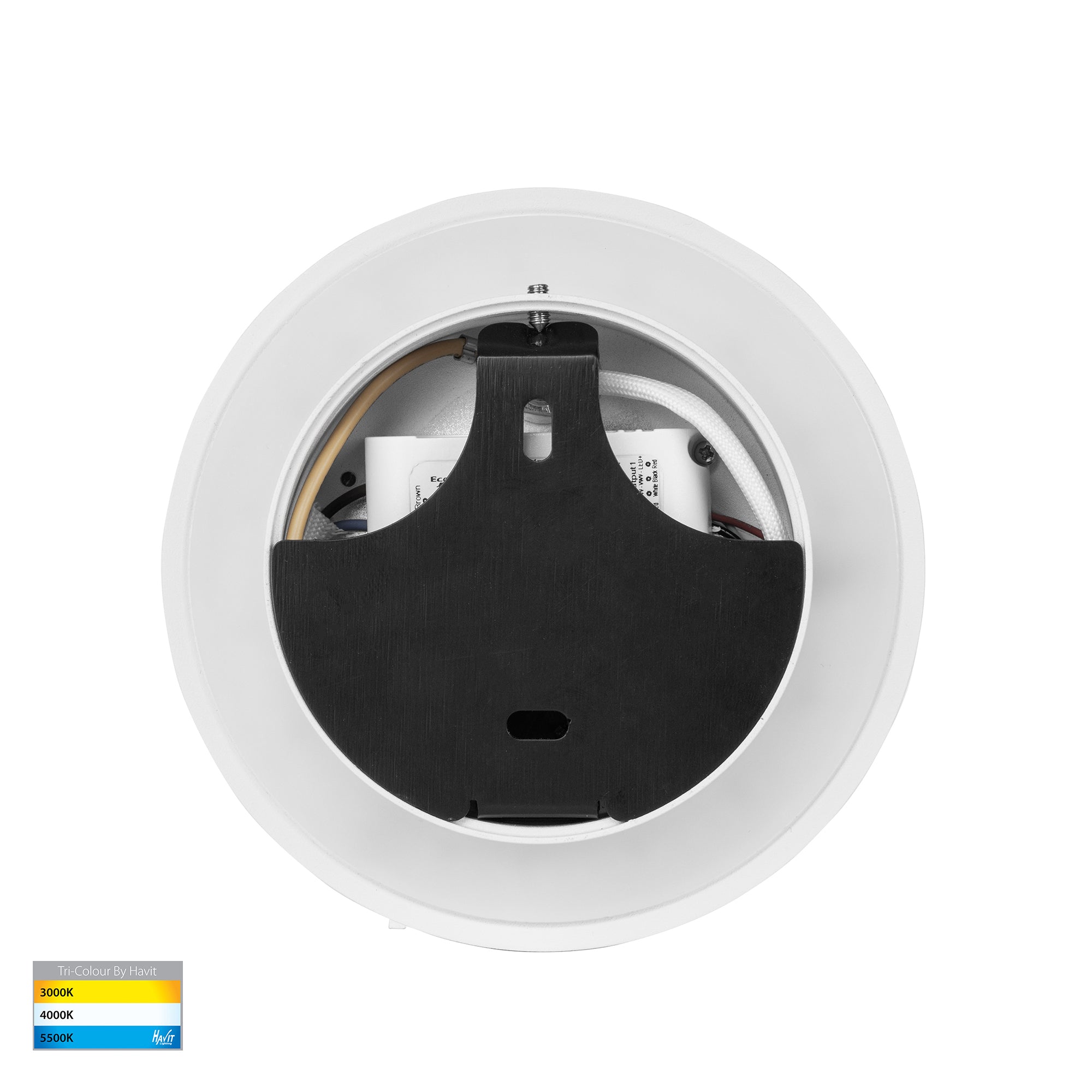 HV3688T-WHT - Lesen White Single Adjustable Wall Light with Back Light