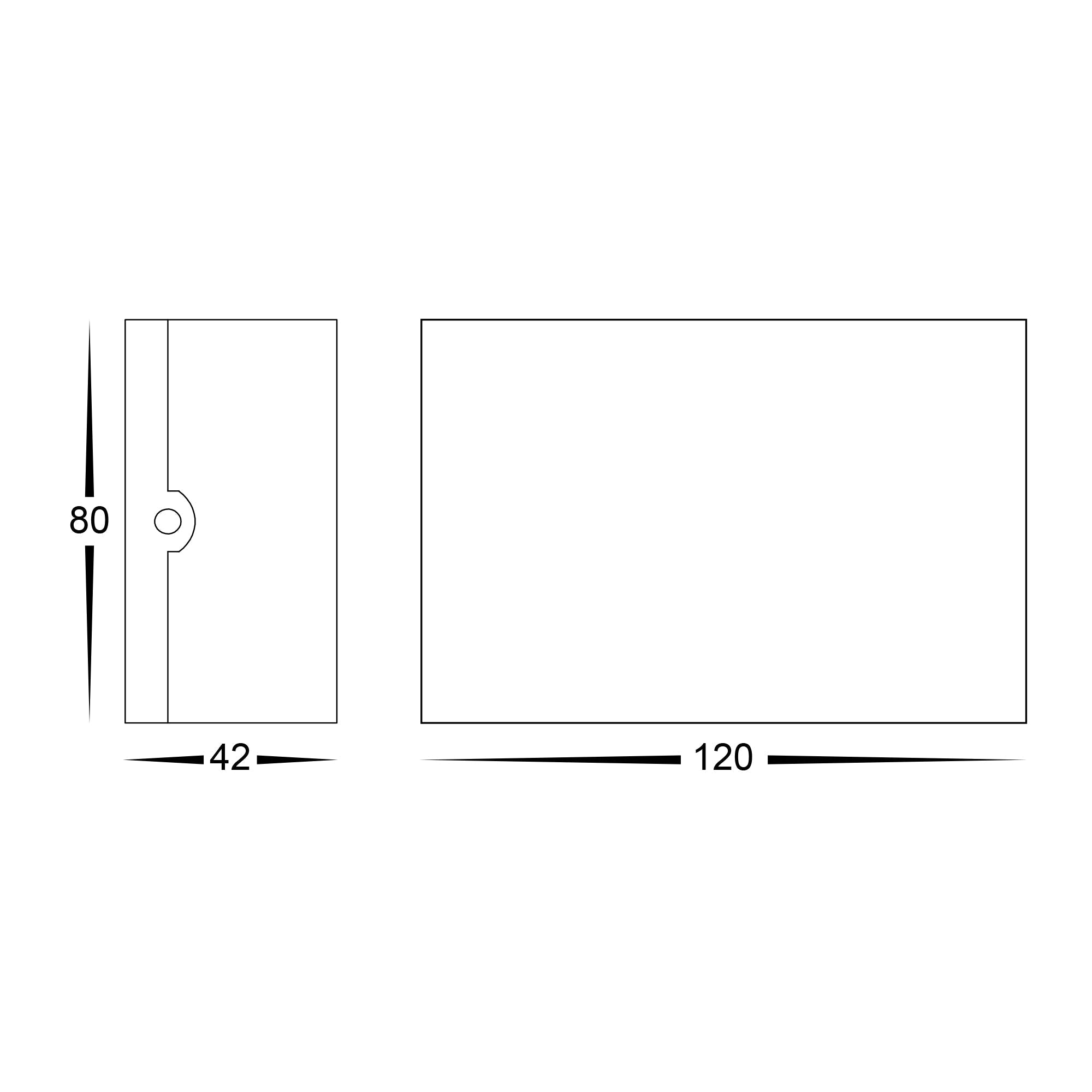 HV3695T-WHT-240V | HV3695T-WHT-12V - Maro White Up & Down TRI Colour LED Wall Light