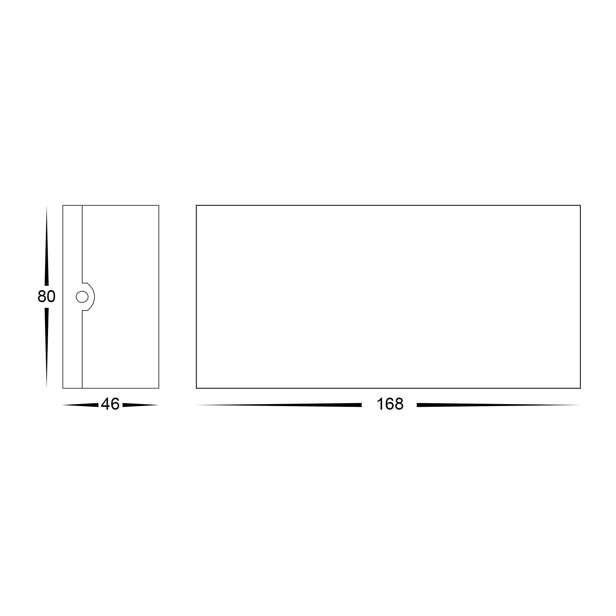 HV3696T-WHT-240V | HV3696T-WHT-12V - Maro White Up & Down TRI Colour LED Wall Light