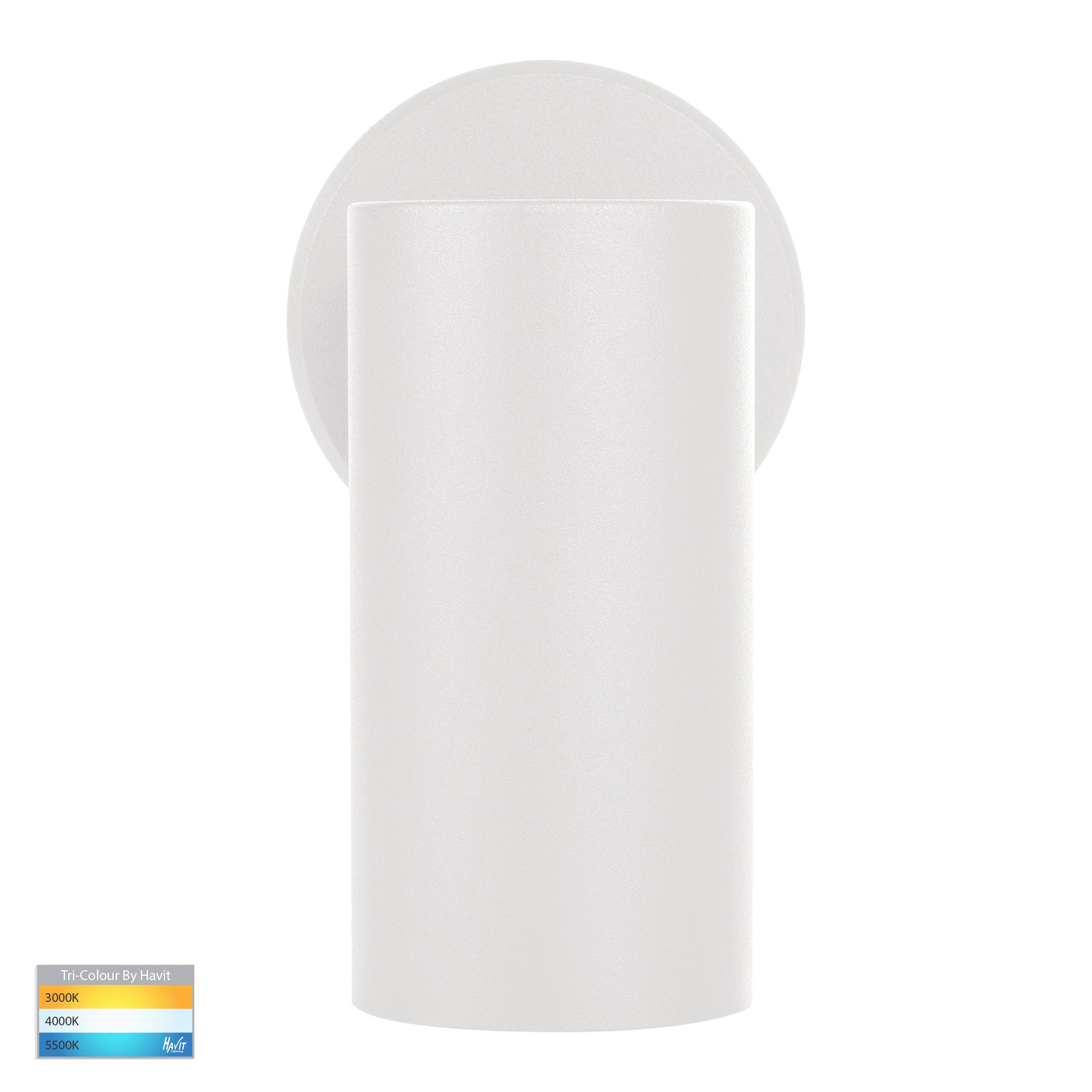 HV4002T-1-WHT - Revo White 1 Light TRI Colour LED Spot Light