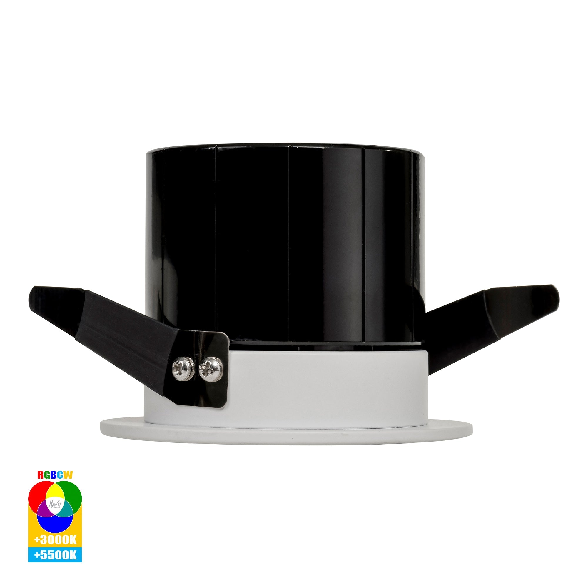HV5511RGBCW-WHT - Prime White Fixed RGBCW WIFI LED Downlight