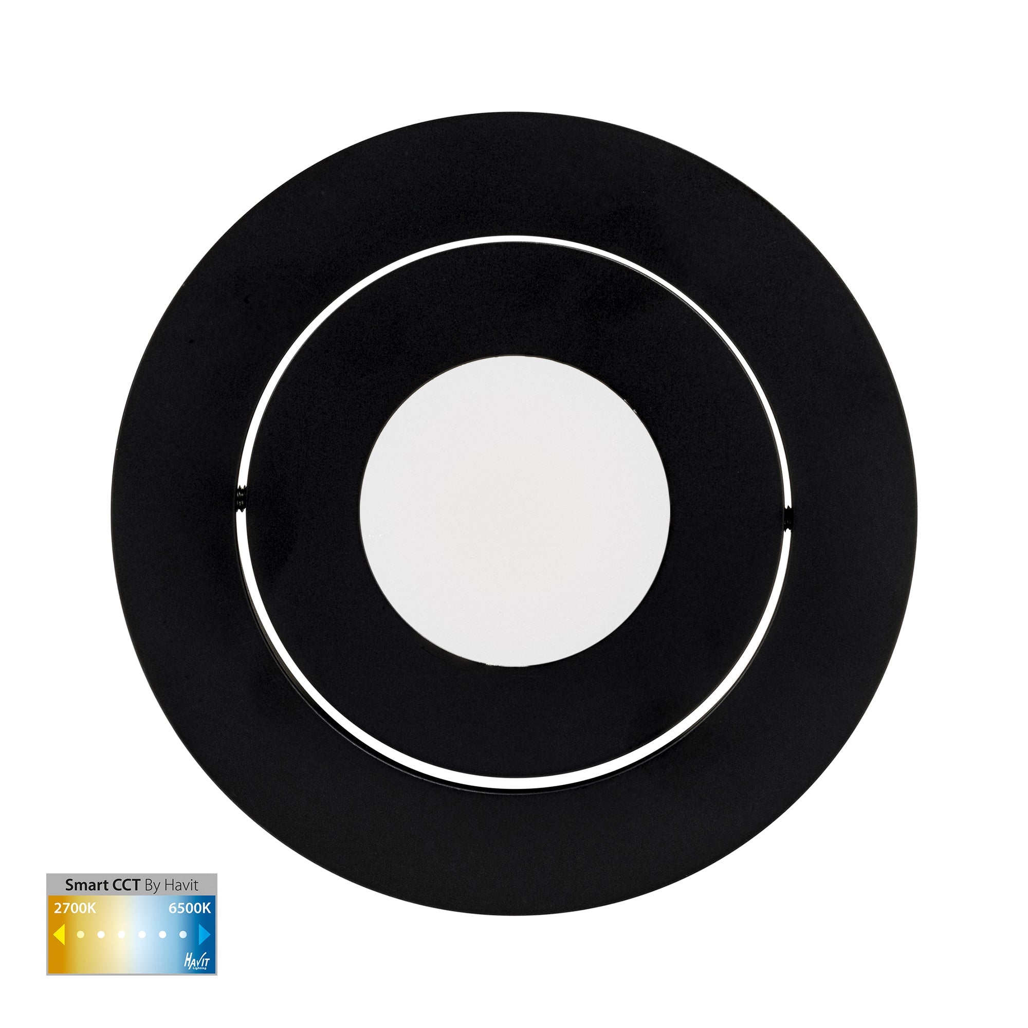 HV5512CCT-BLK - Prime Black Tilt CCT WIFI LED Downlight