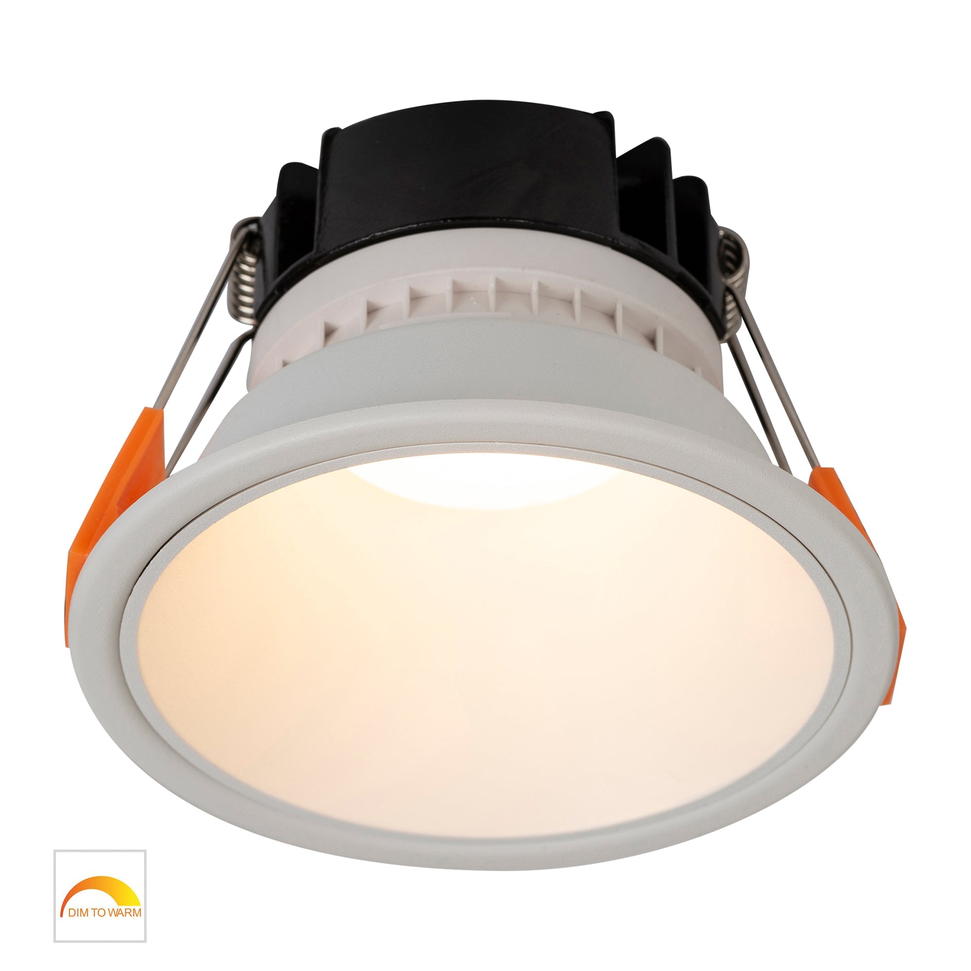 HV5528D2W-WW - Gleam White with White Insert Fixed Dim to Warm LED Downlight