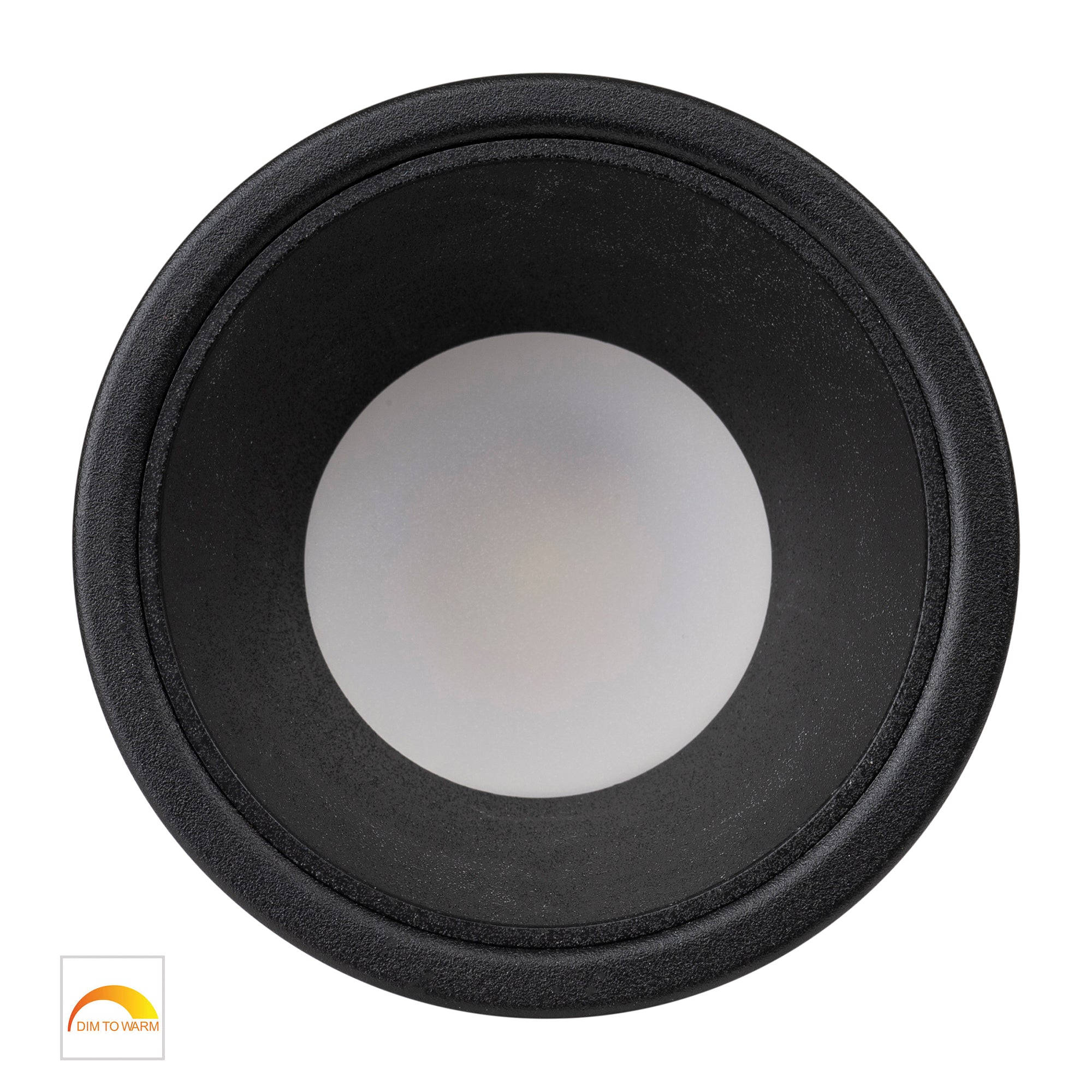 HV5529D2W-BB - Gleam Black with Black Insert Fixed Dim to Warm LED Downlight