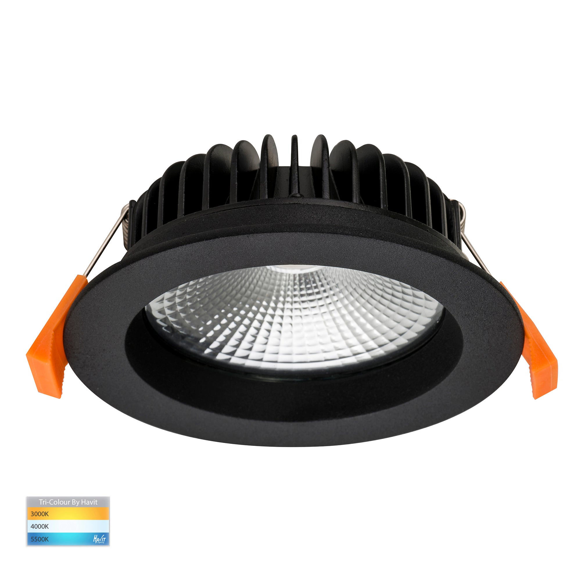 HV5530T-BLK - Ora Black Fixed LED Downlight