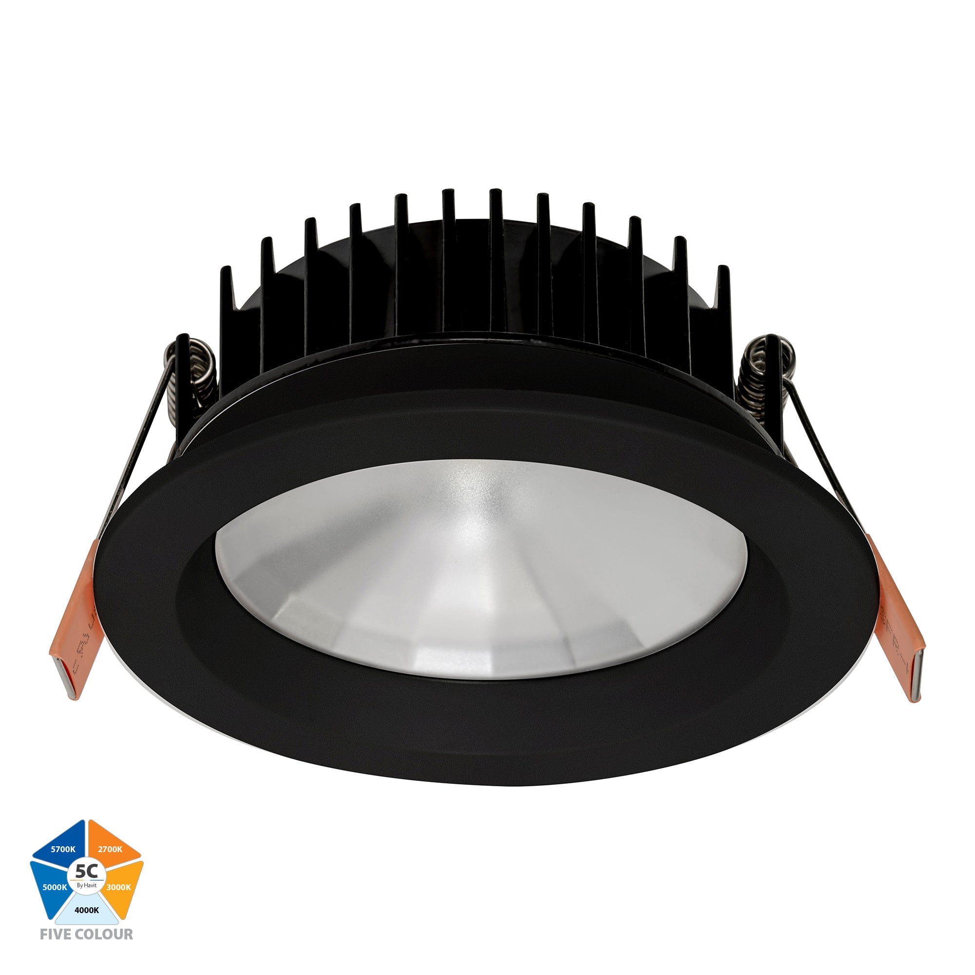 HV5531T-BLK- Ora Black Fixed LED Downlight