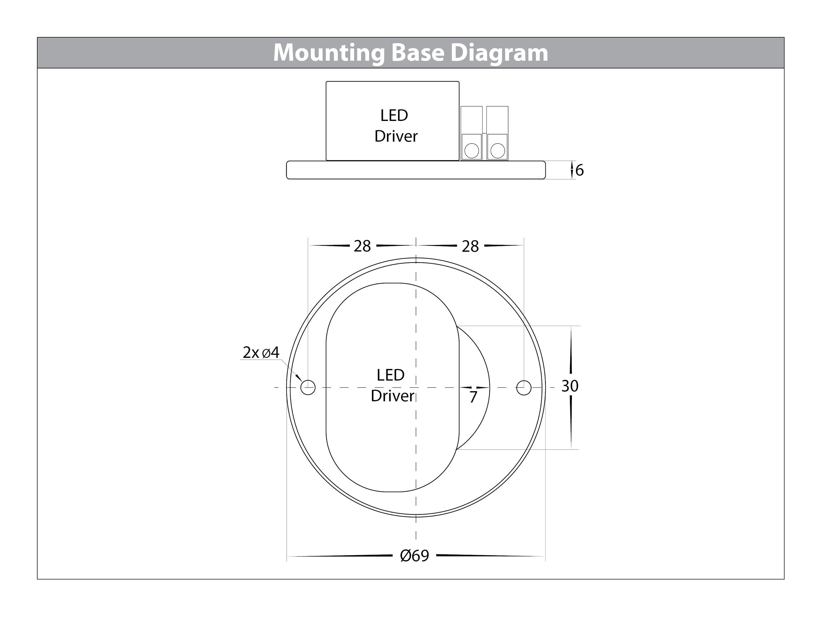 HV5802T-WHT | HV5802T-WHT-12V - Nella White 7w Surface Mounted LED Downlight