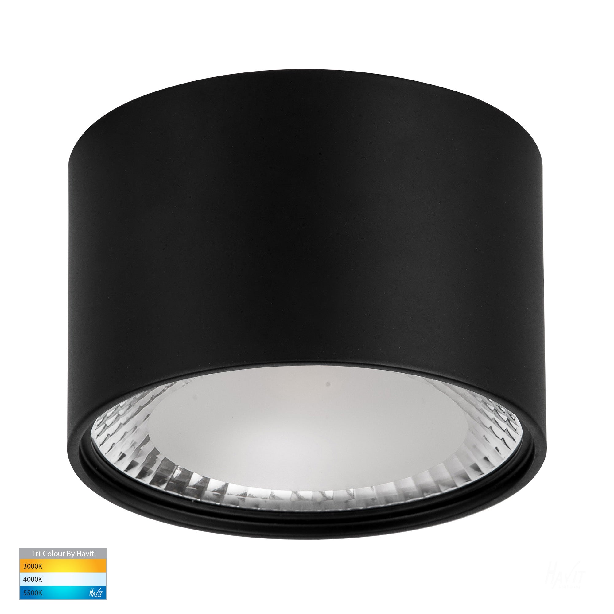 HV5803T-BLK | HV5803T-BLK-12V - Nella Black 12w Surface Mounted LED Downlight