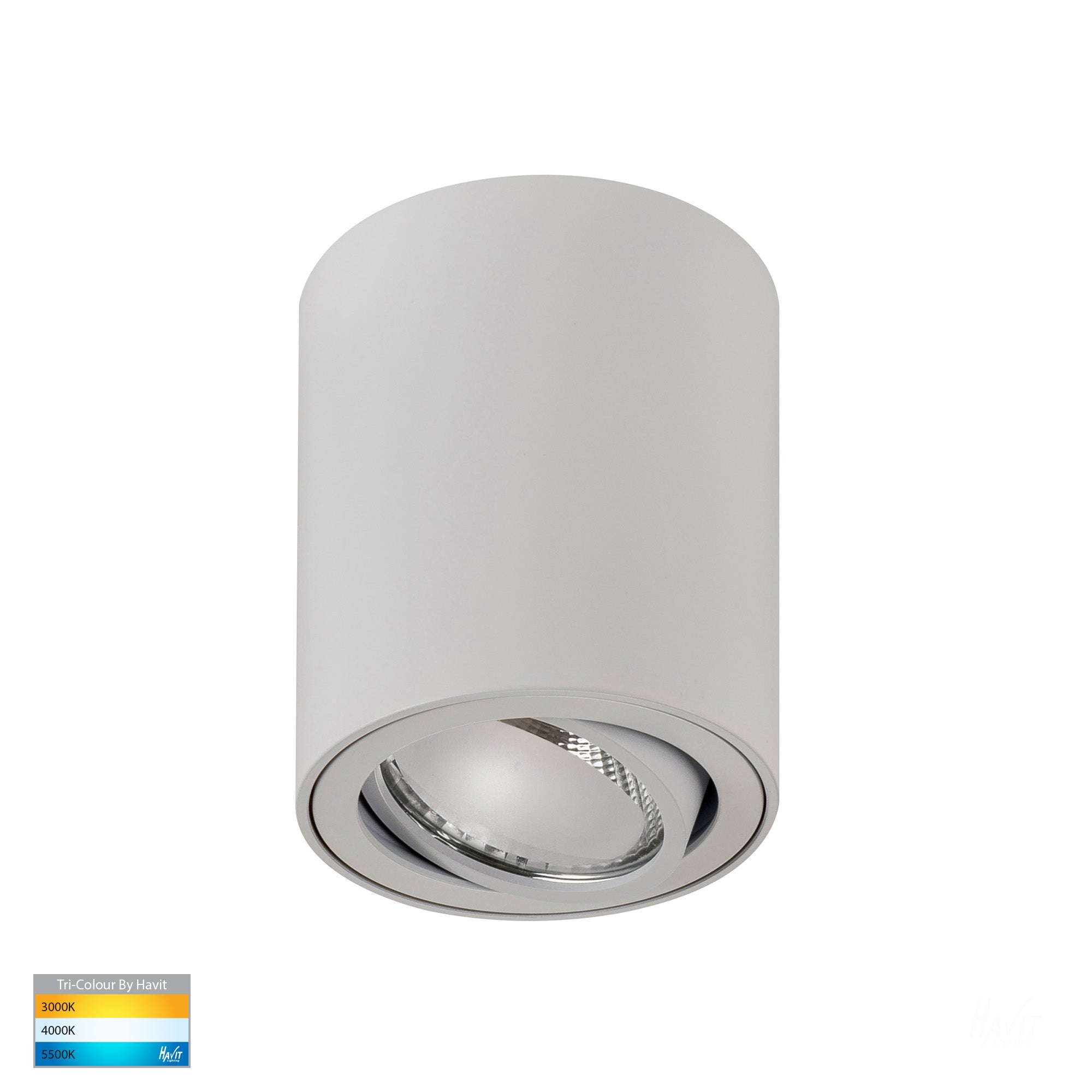 HV5812T-WHT | HV5812T-WHT-12V - Nella 7w LED White Adjustable Surface Mounted Downlight