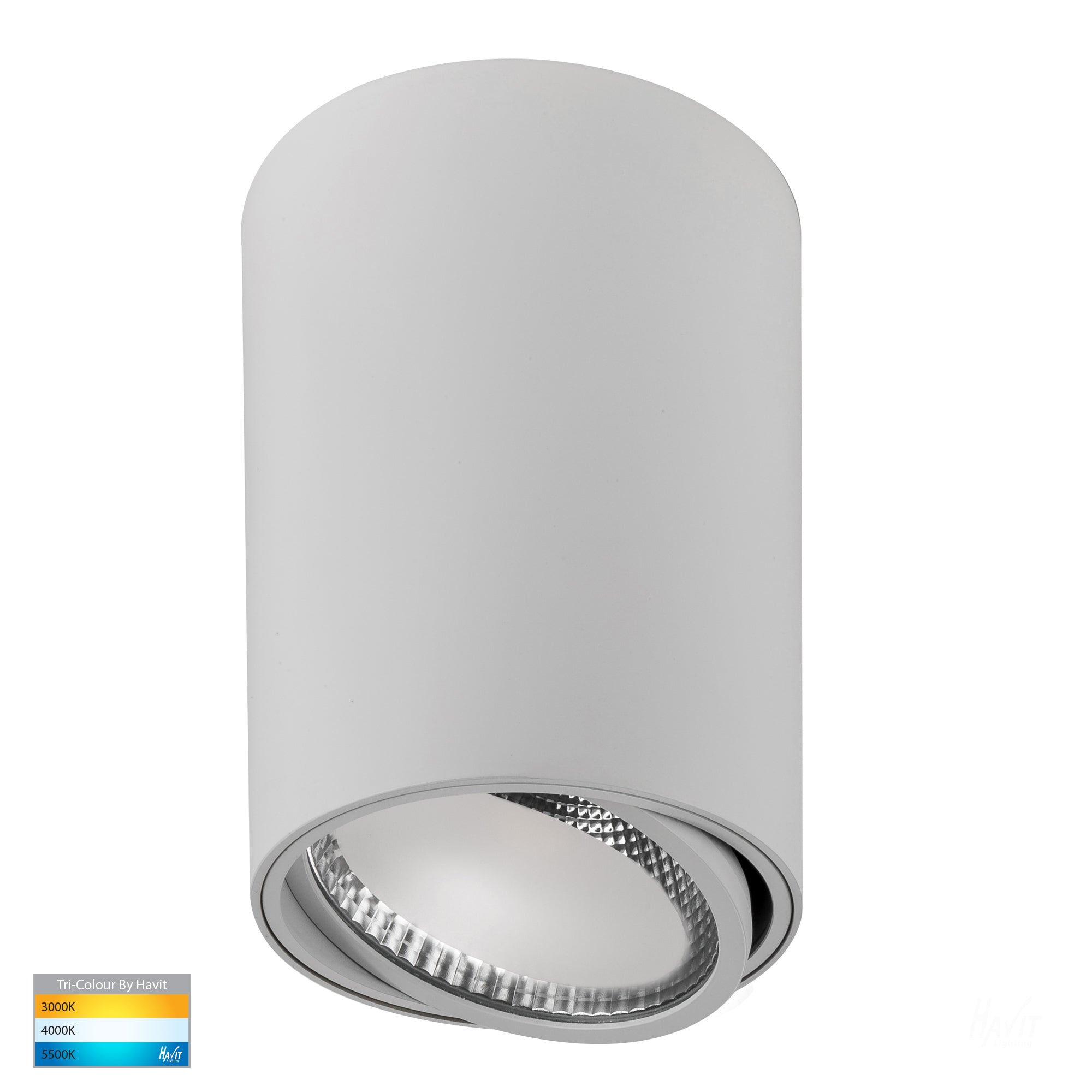 HV5815T-WHT | HV5815T-WHT-12V - Nella 18w LED White Adjustable Surface Mounted Downlight