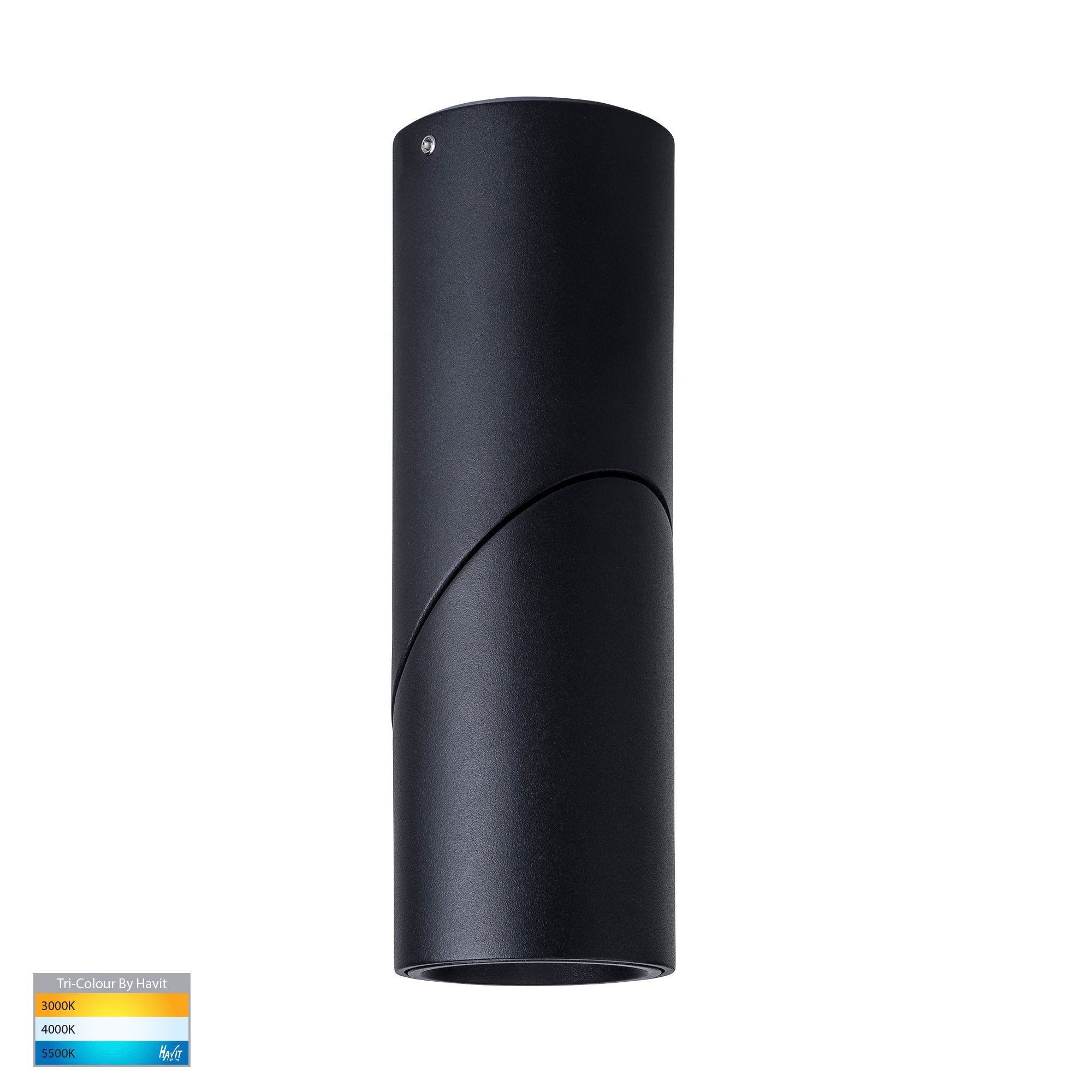 HV5822T-BLK | HV5822T-BLK-12V - Nella Black 7w Surface Mounted Rotatable LED Downlight