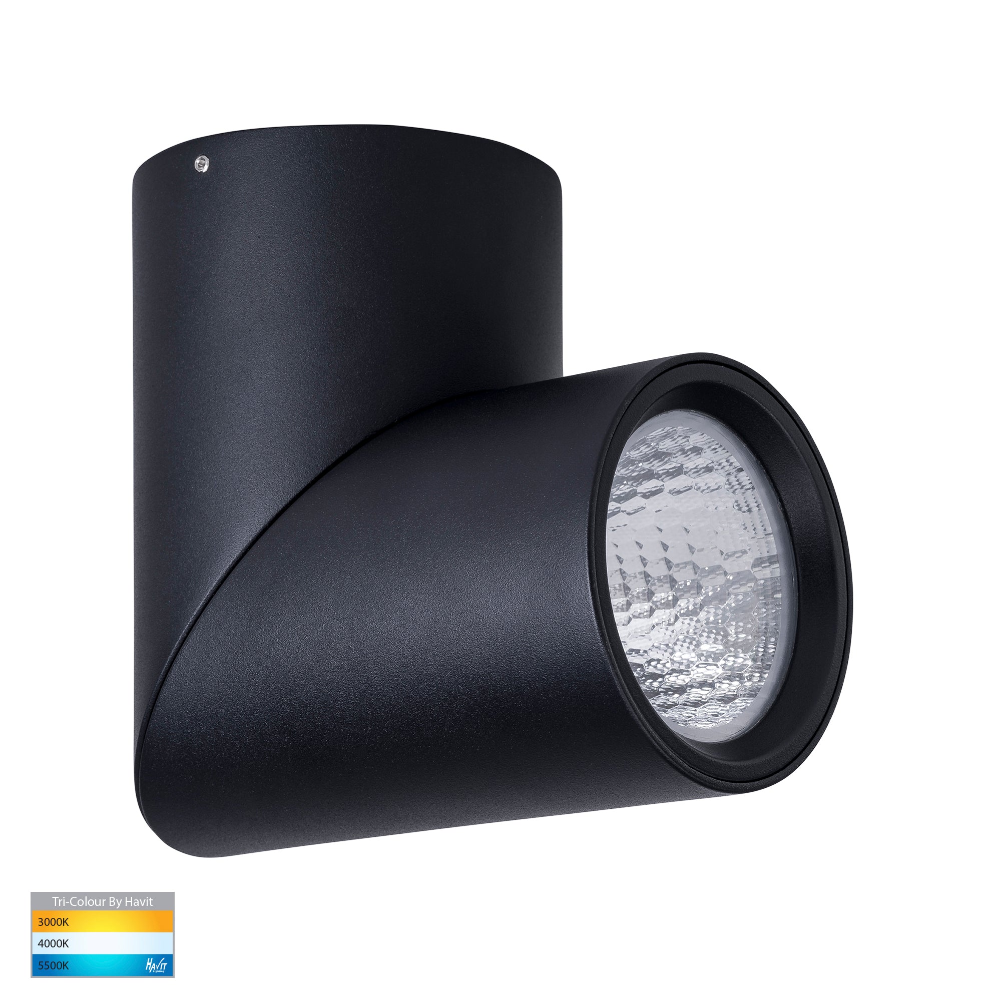 HV5824T-BLK | HV5824T-BLK-12V - Nella Black 18w Surface Mounted Rotatable LED Downlight